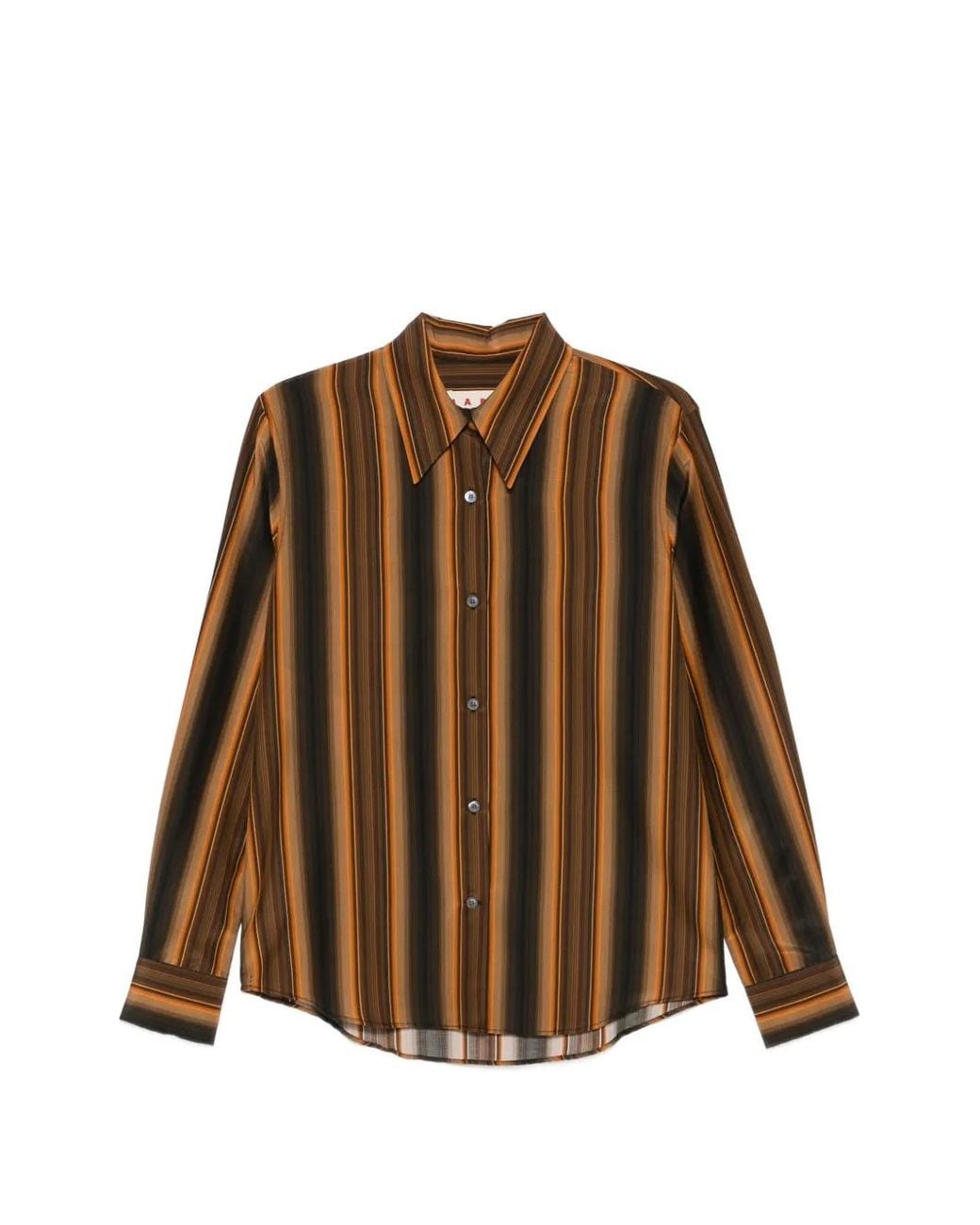 Marni Gestreept Blouse in het Brown