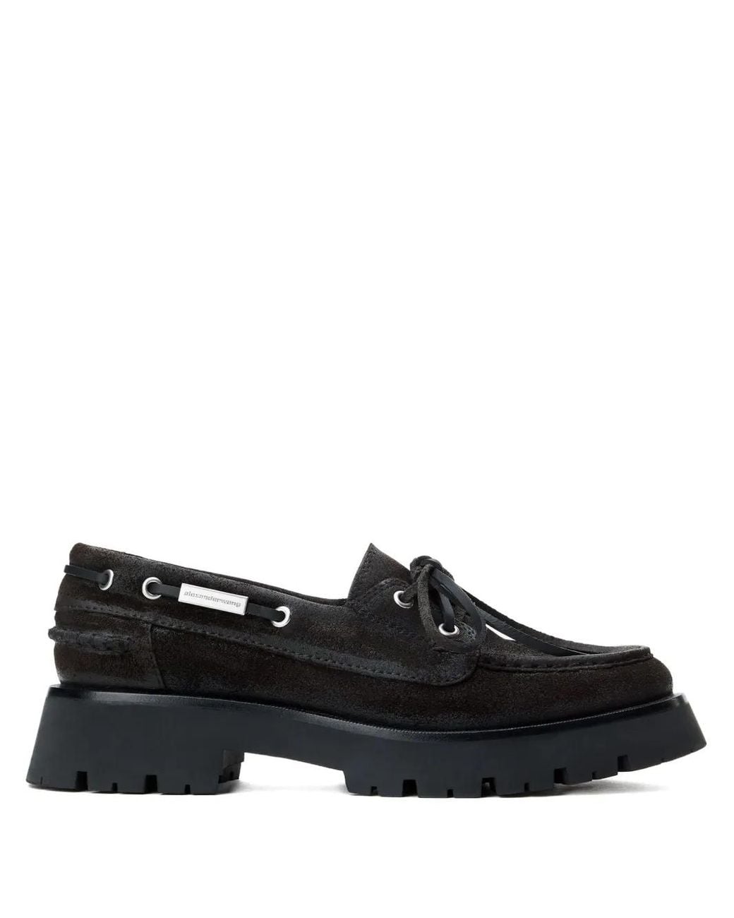 Alexander Wang Black Carson Boat Shoe Shoes