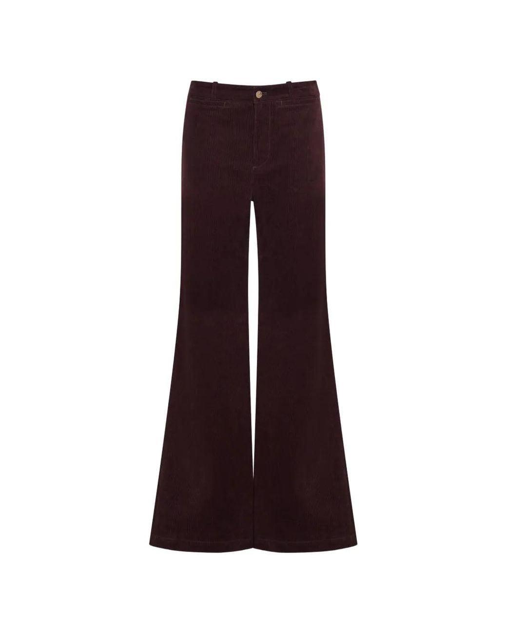 Cara Cara Purple Annie Flared Corduroy Trousers