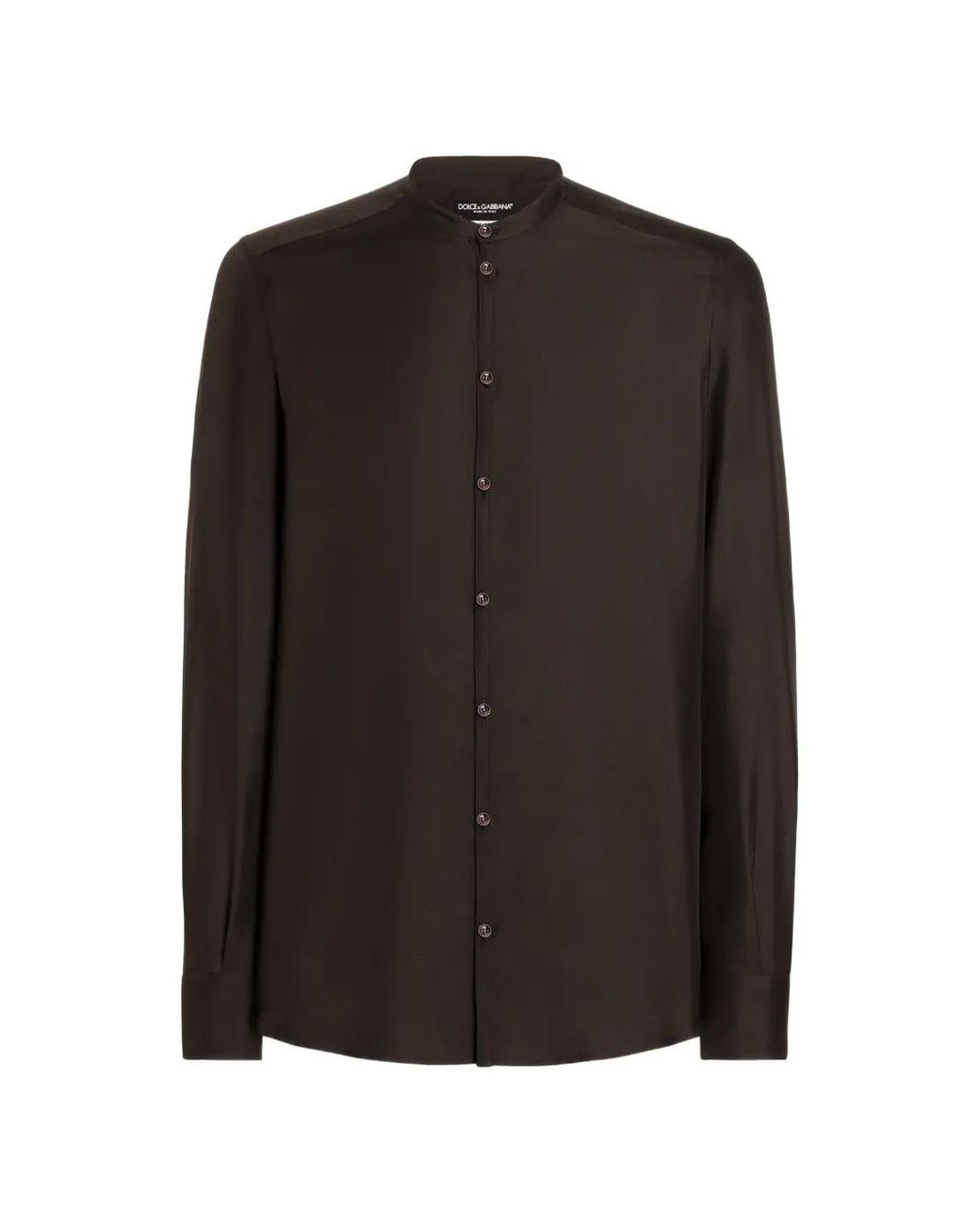 Dolce & Gabbana Black Chemise En Soie for men