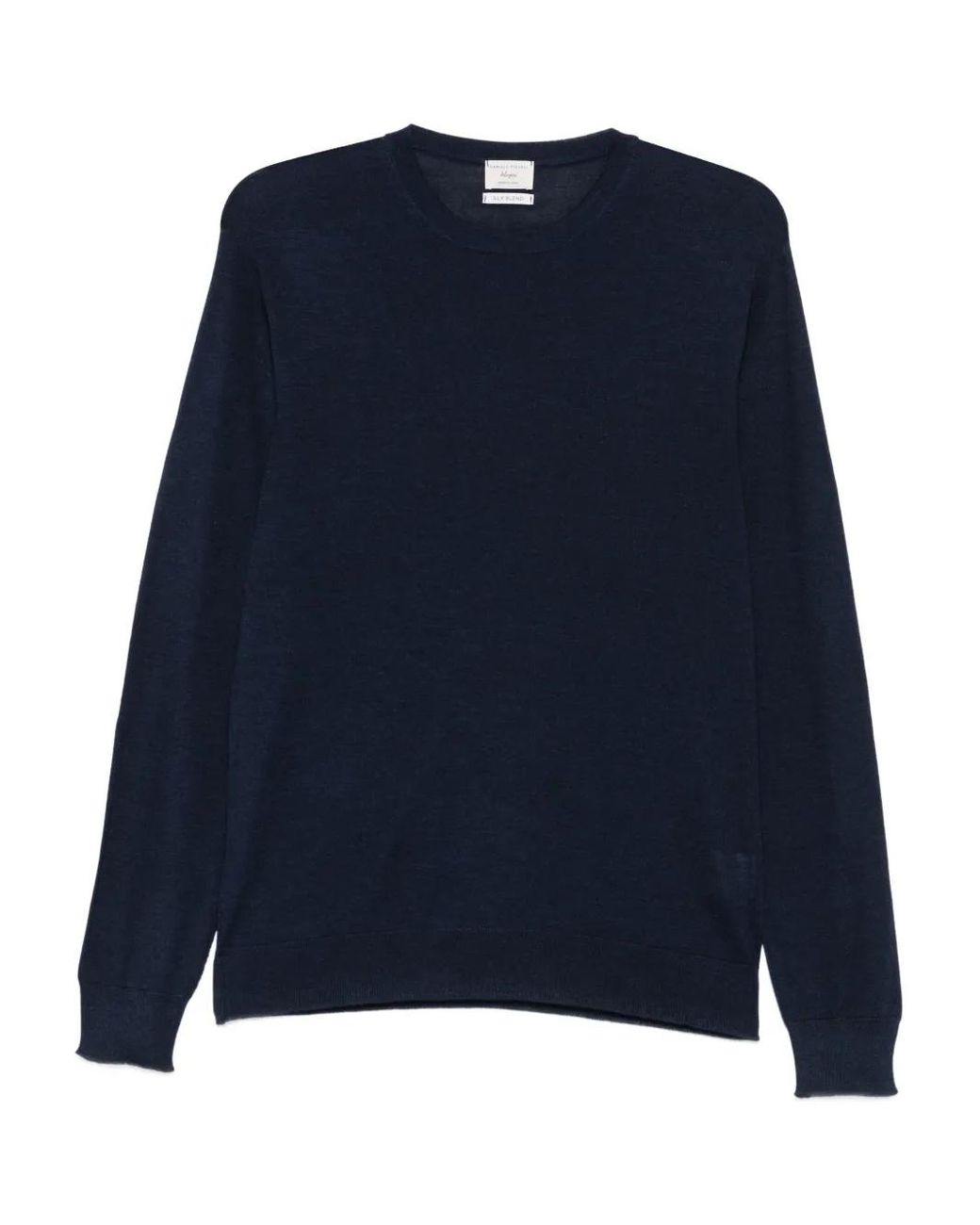 Daniele Fiesoli Blue Crew-Neck Sweater for men
