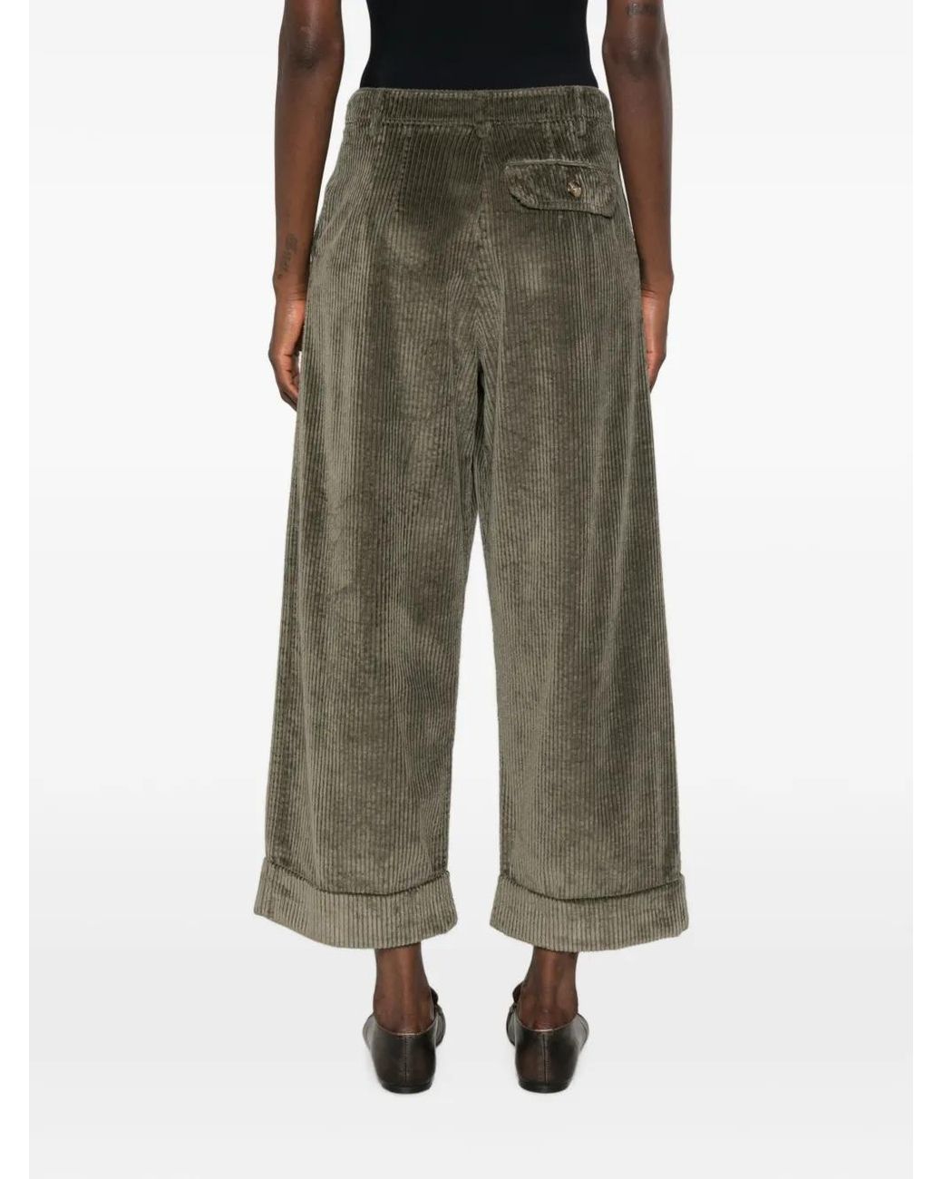 Kiltie Green Spencer Corduroy Trousers