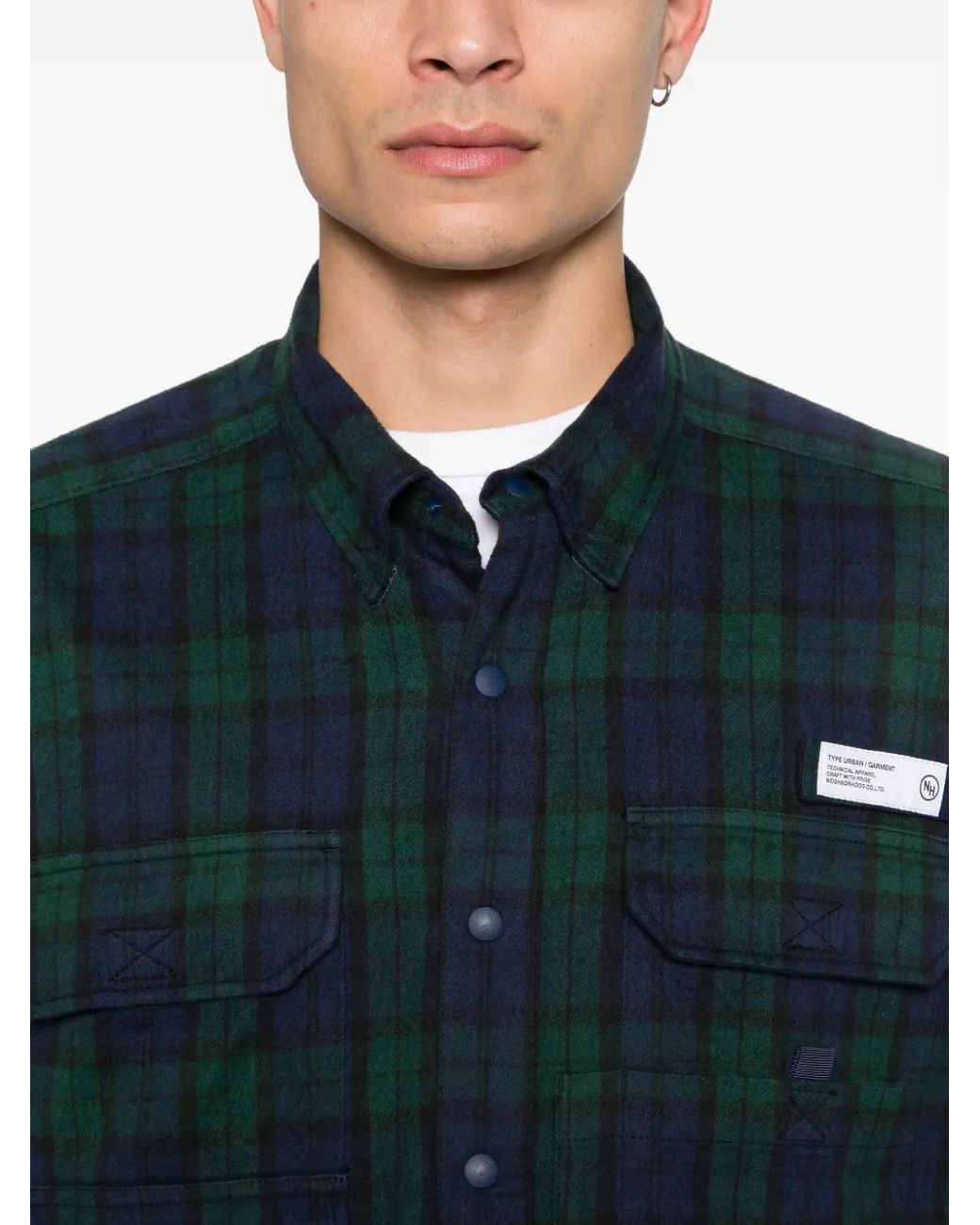Neighborhood Tartan-Check Shirt in Blue for Men | Lyst