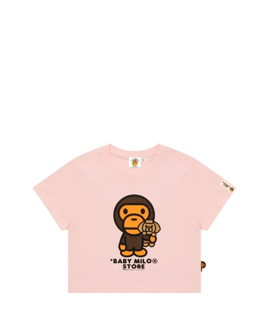 *BABY MILO® STORE BY *A BATHING APE® Pink Baby Milo Graphic-Print T-Shirt