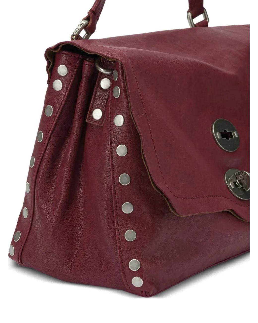 Zanellato Purple Small Postina Studded Tote Bag