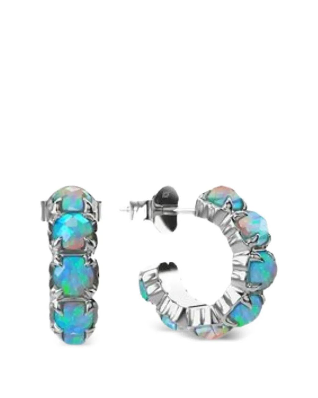 Stolen Girlfriends Club Blue Halo Cluster Earrings
