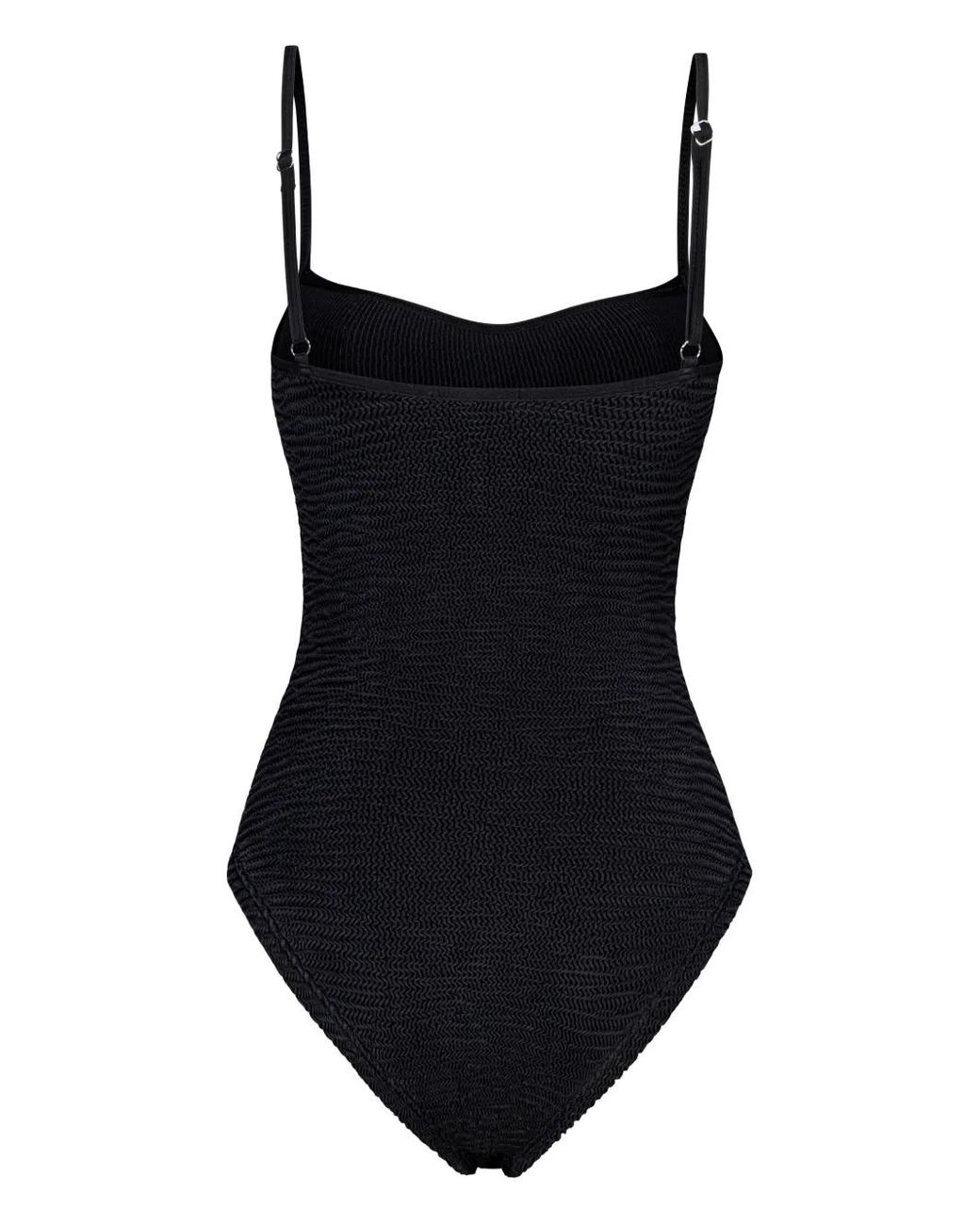 Paramidonna Black Marisia Square-Neck Swimsuit