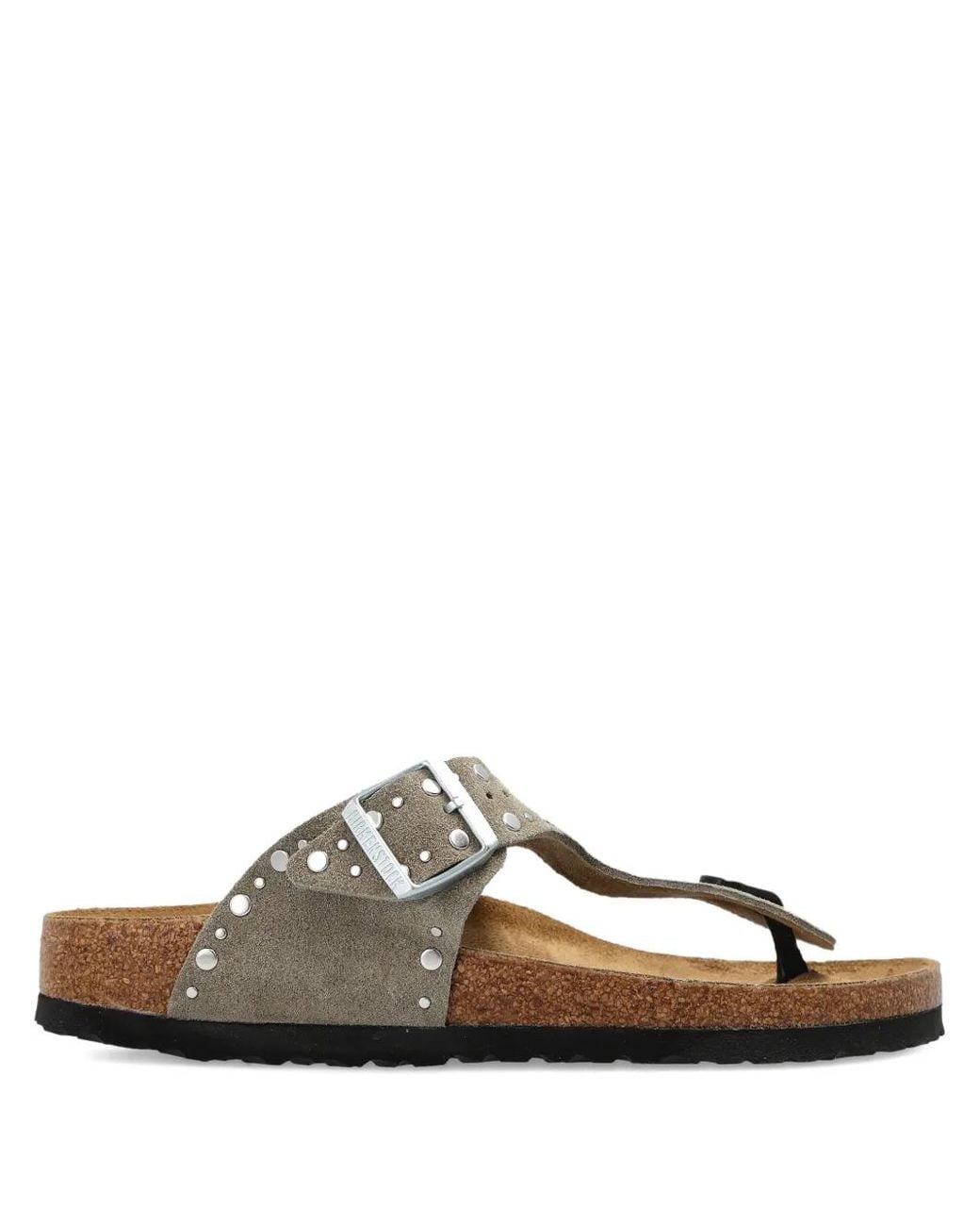 Birkenstock Brown Gizeh Rivet Studded Sandals