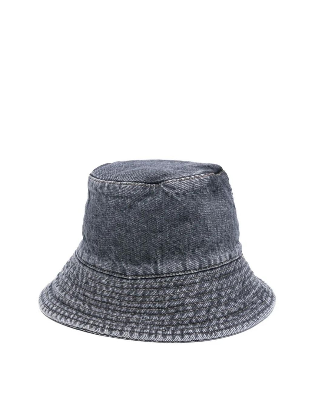 Rick Owens Blue Denim Bucket Hat for men