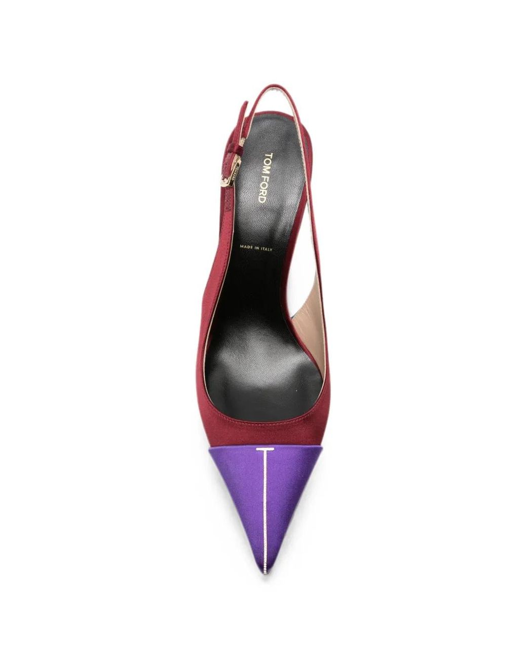 Tom Ford Pink Satin And Crystal Stones Thea Slingback