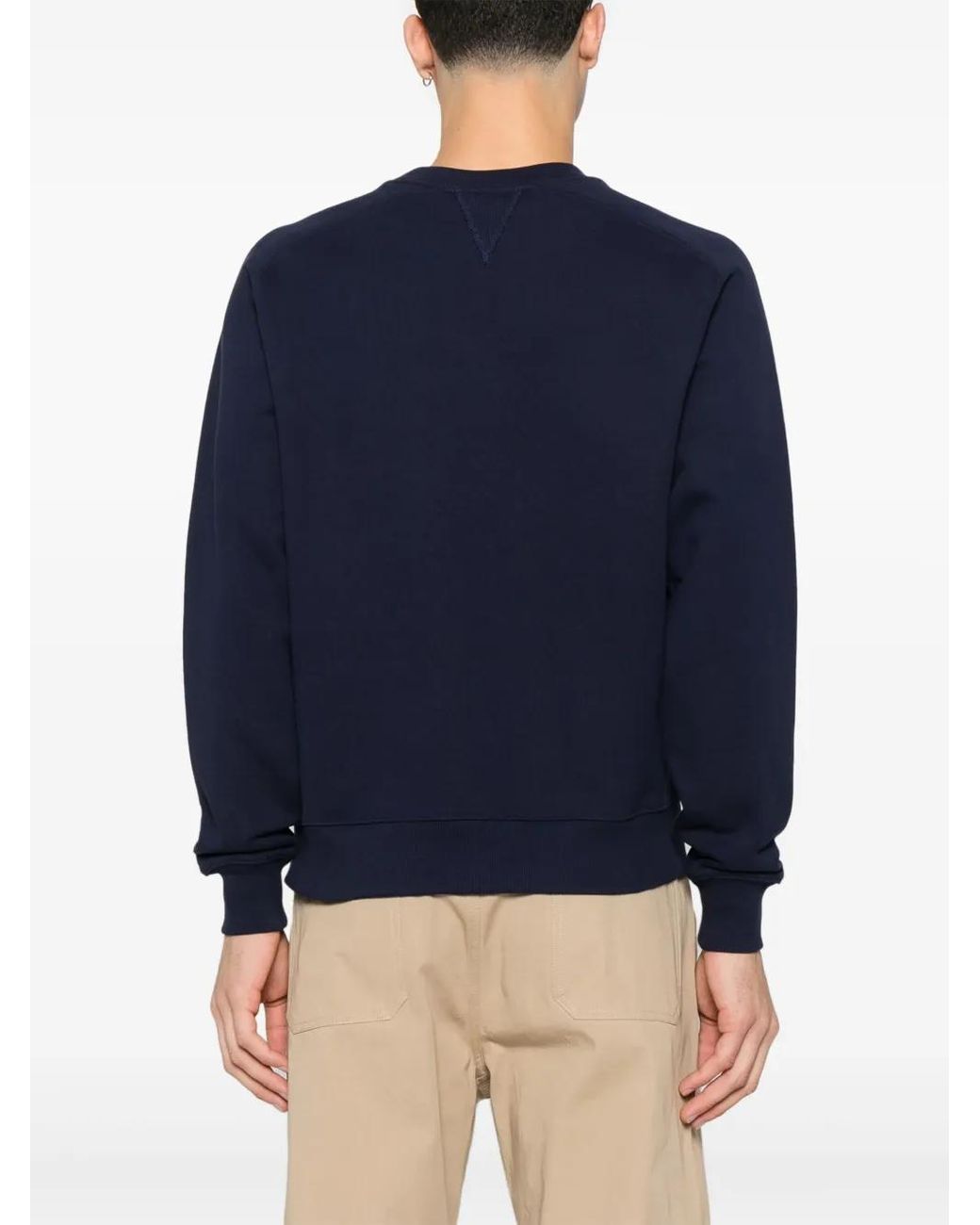 Fursac Blue Logo-Patch Sweatshirt for men