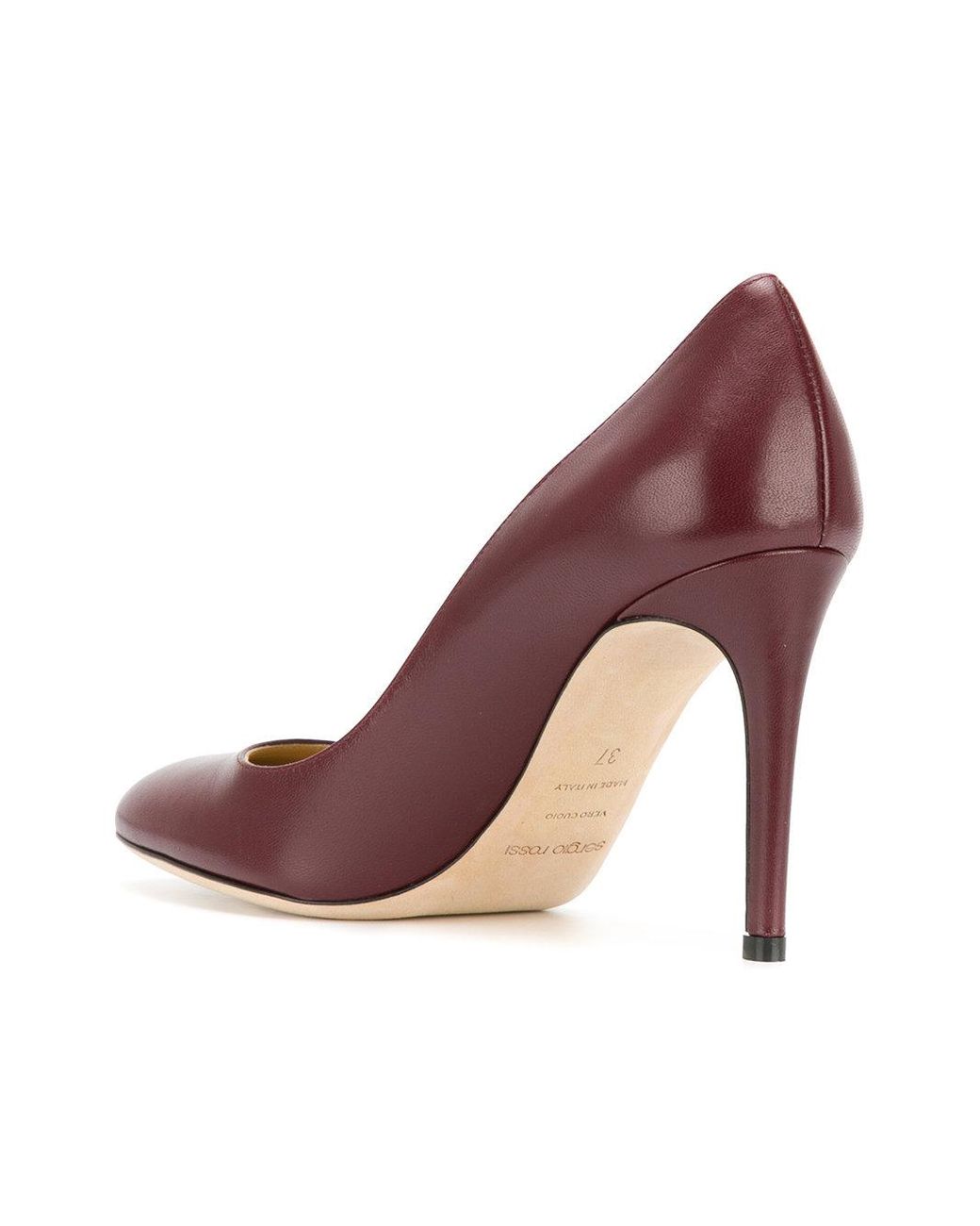 Sergio Rossi Leather Madame Pumps in Red | Lyst