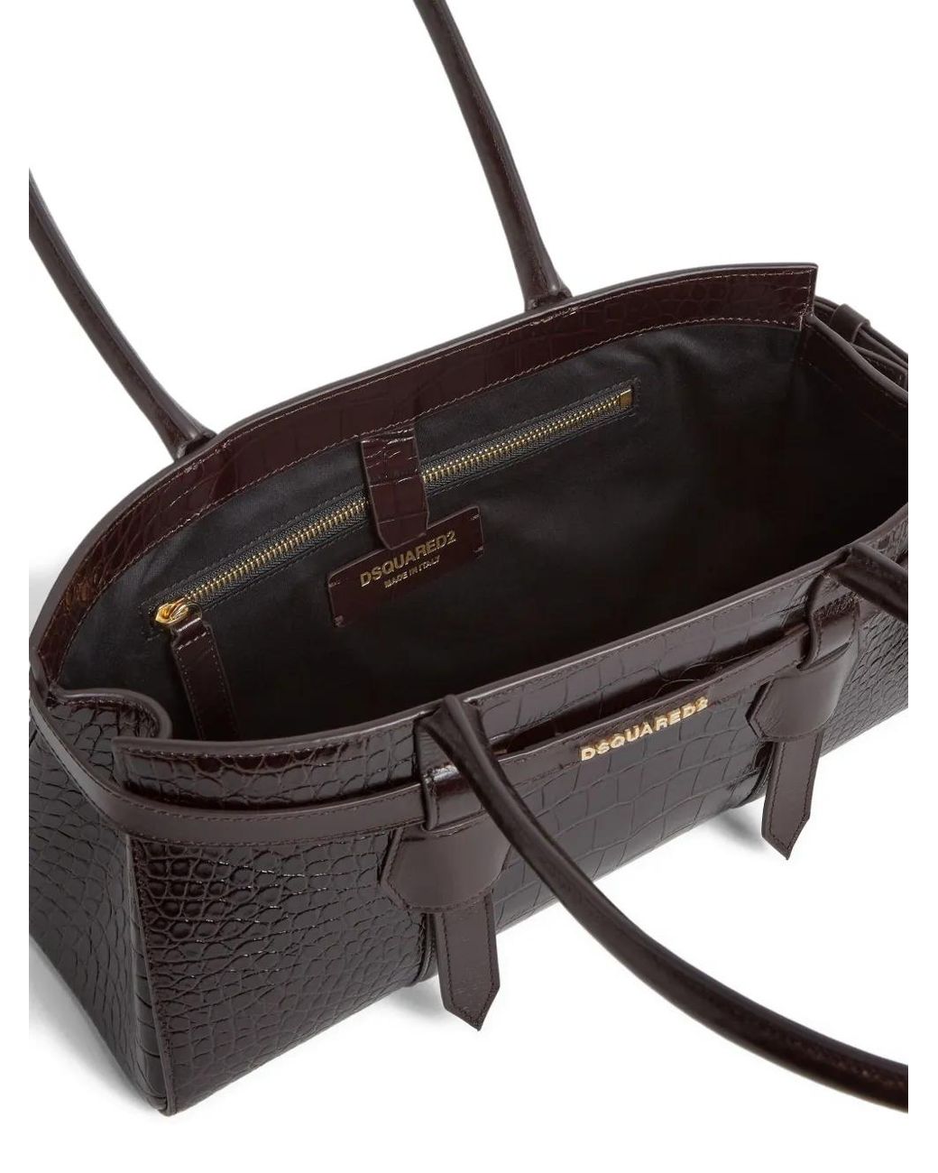 DSquared² Leren Shopper in het Brown