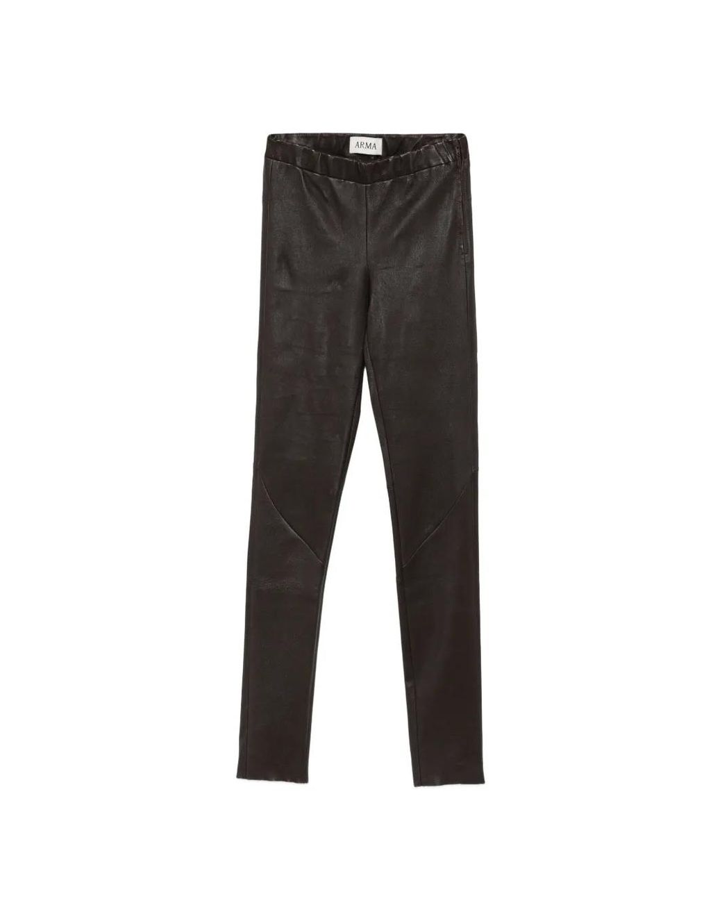 Arma Black Leather Trousers