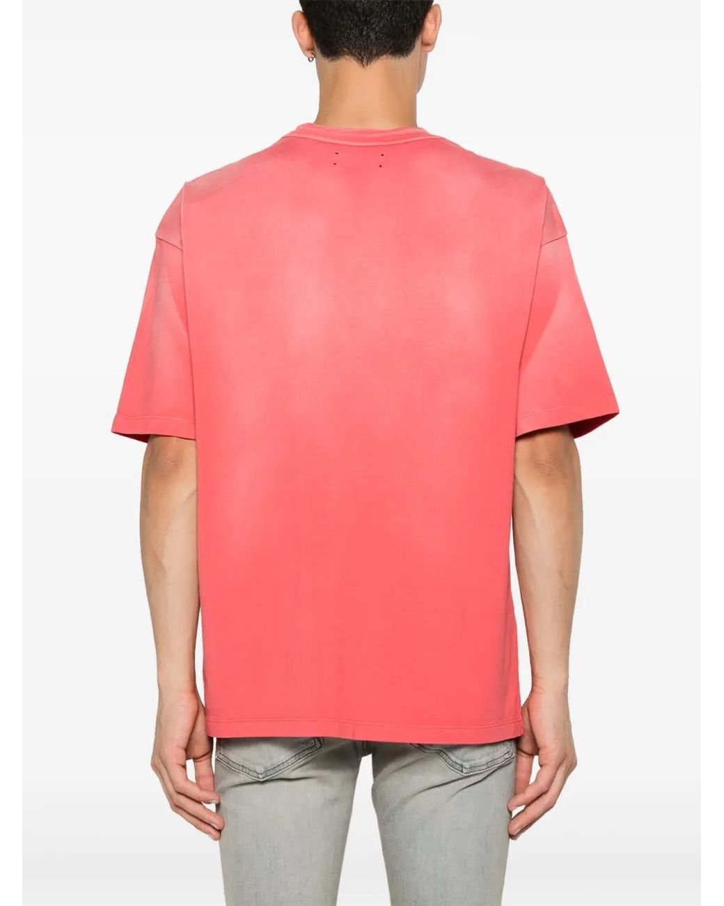 Amiri Pink Vintage Oversized Tee for men