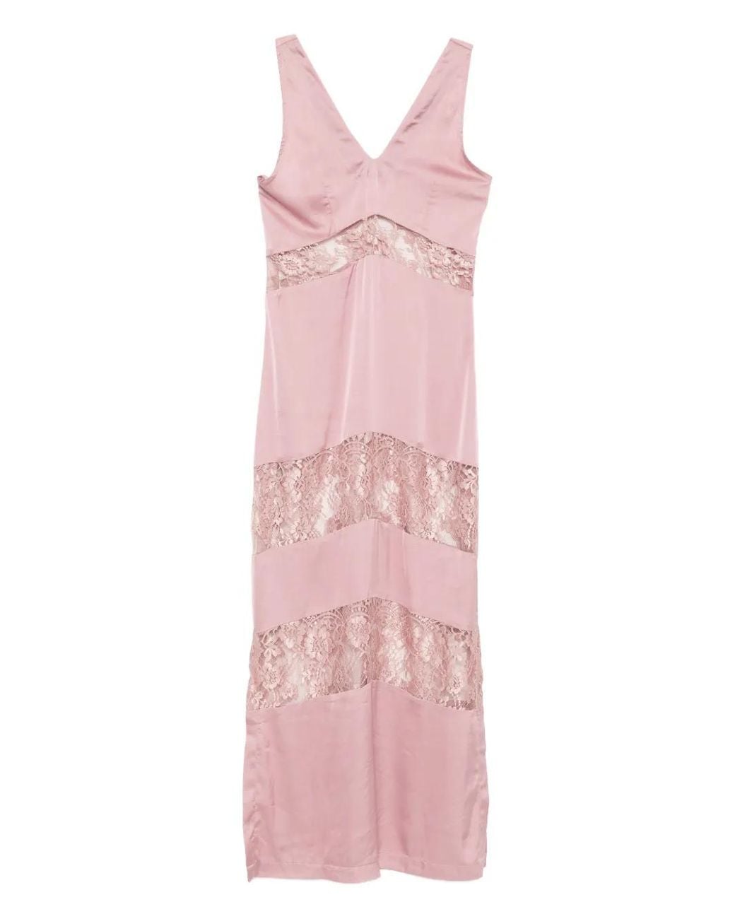 BLAKLACE Pink Lace Panel Dress