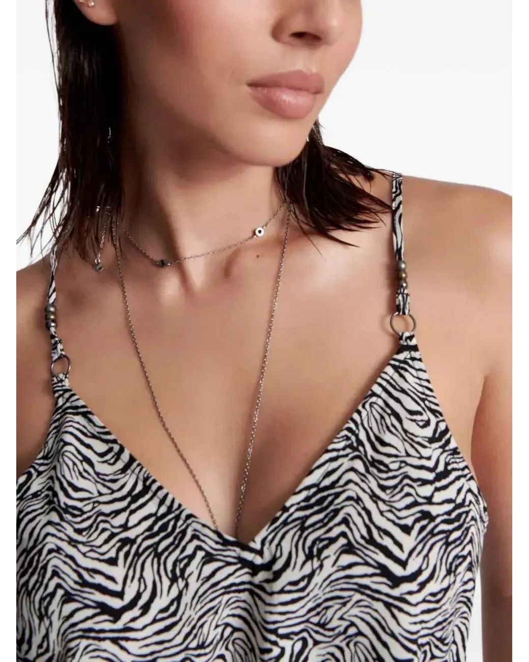 Blusa Interference Runaway di One Teaspoon in Gray