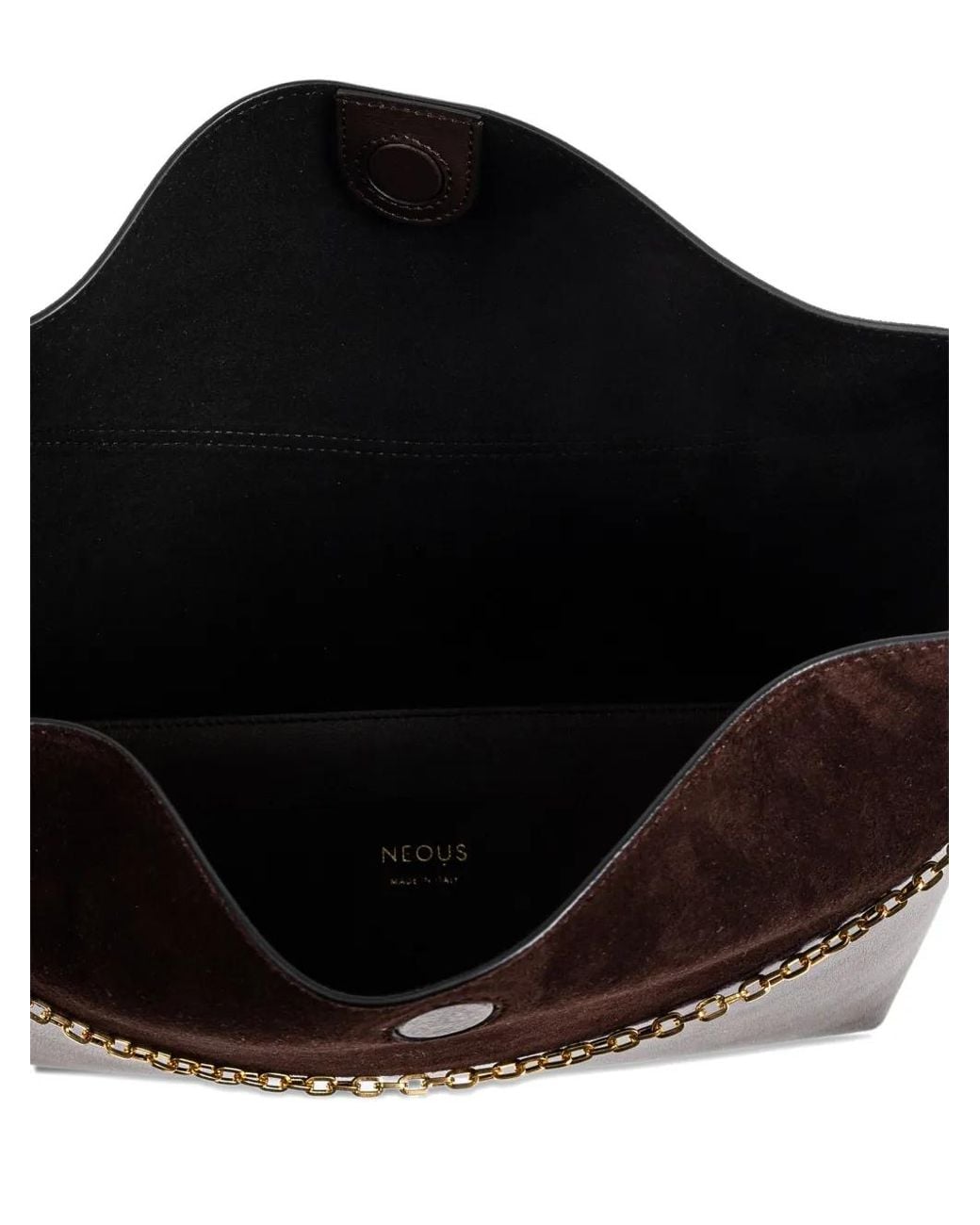 Neous Brown Pavo Suede Chain-Strap Tote Bag