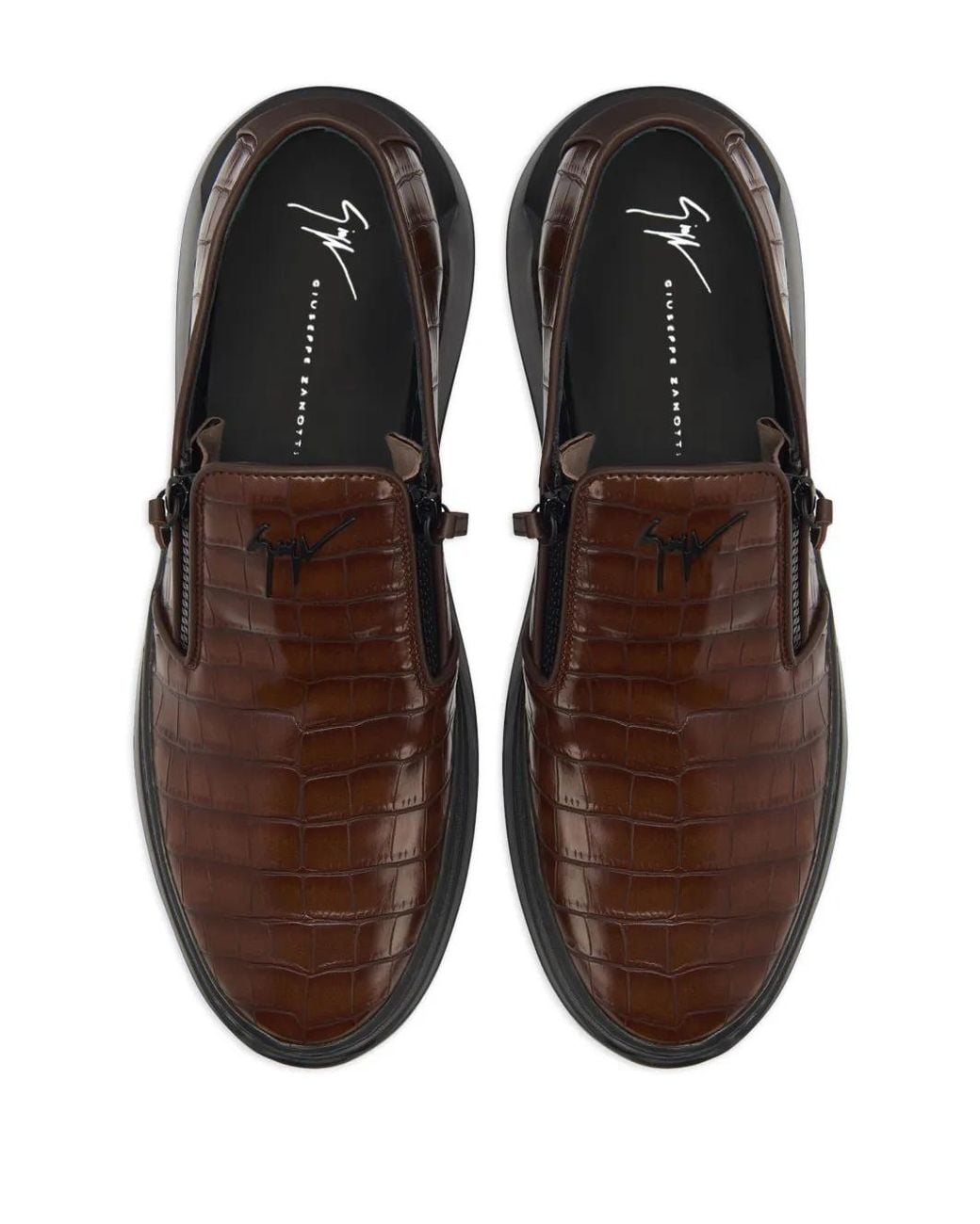 Giuseppe Zanotti Brown Conley Zip Chunky Sneakers for men