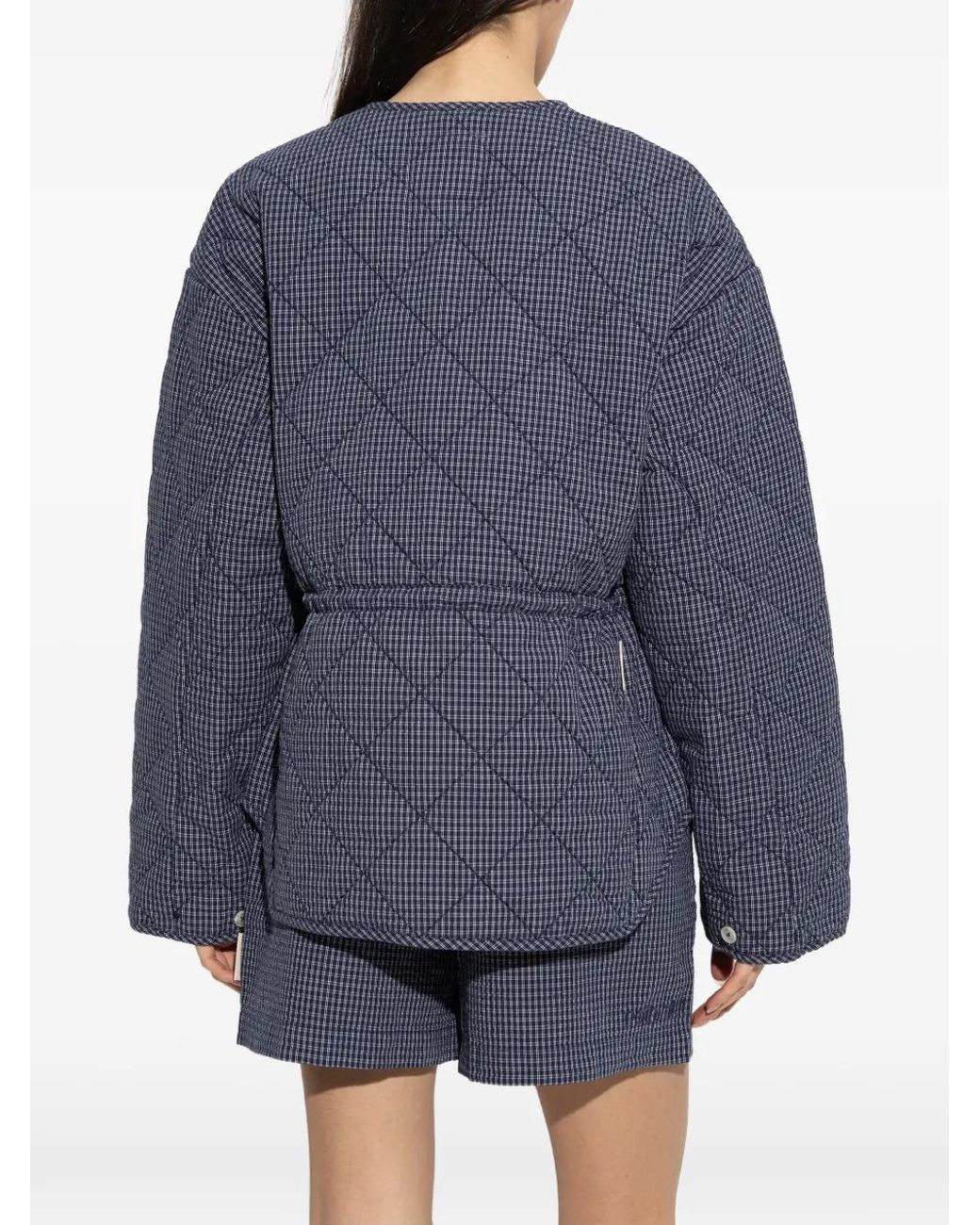 Rethinkit Studios Blue Quilted-Design Jacket