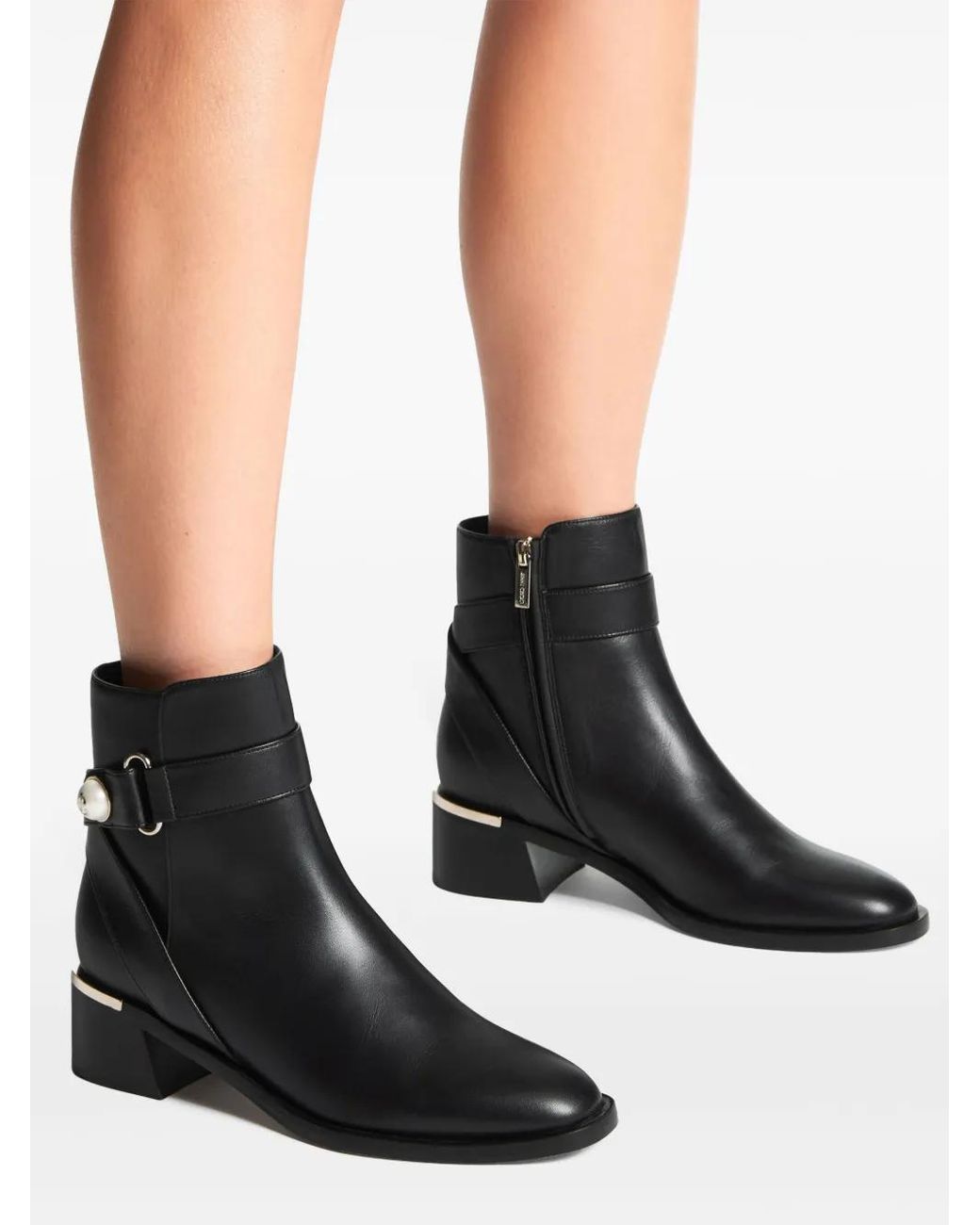 Jimmy Choo Black Noor 45Mm Ankle Boots
