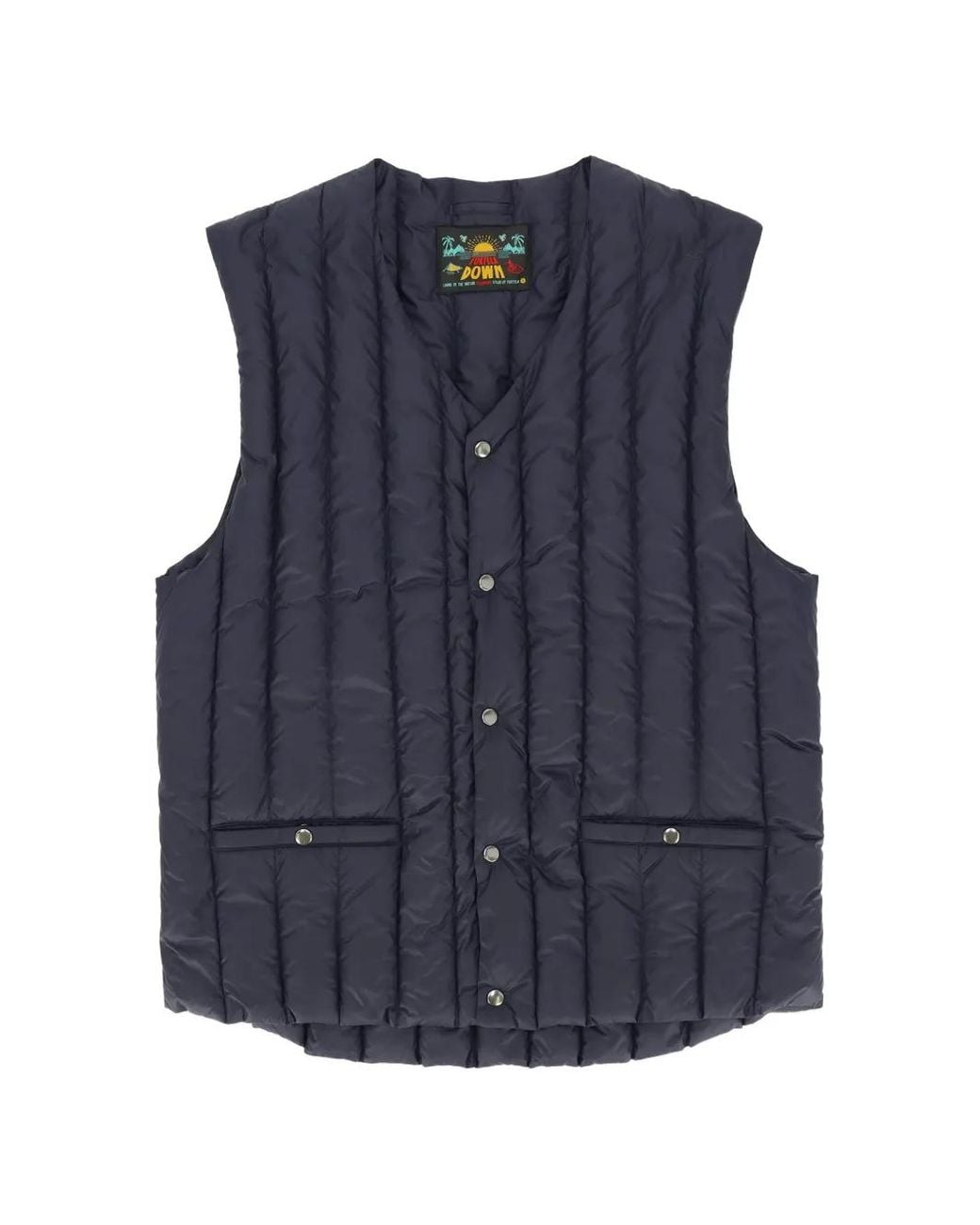 Fortela Blue Birdie Quilted Padded Gilet for men