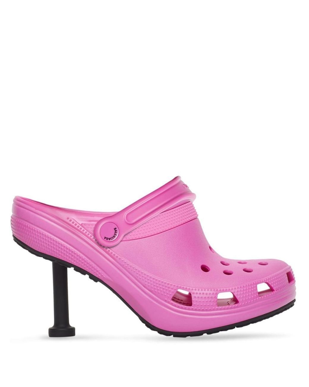 Panorama Óxido Tóxico Zapatos Madame con tacón de 80mm de x Crocs de Balenciaga de color Rosa |  Lyst