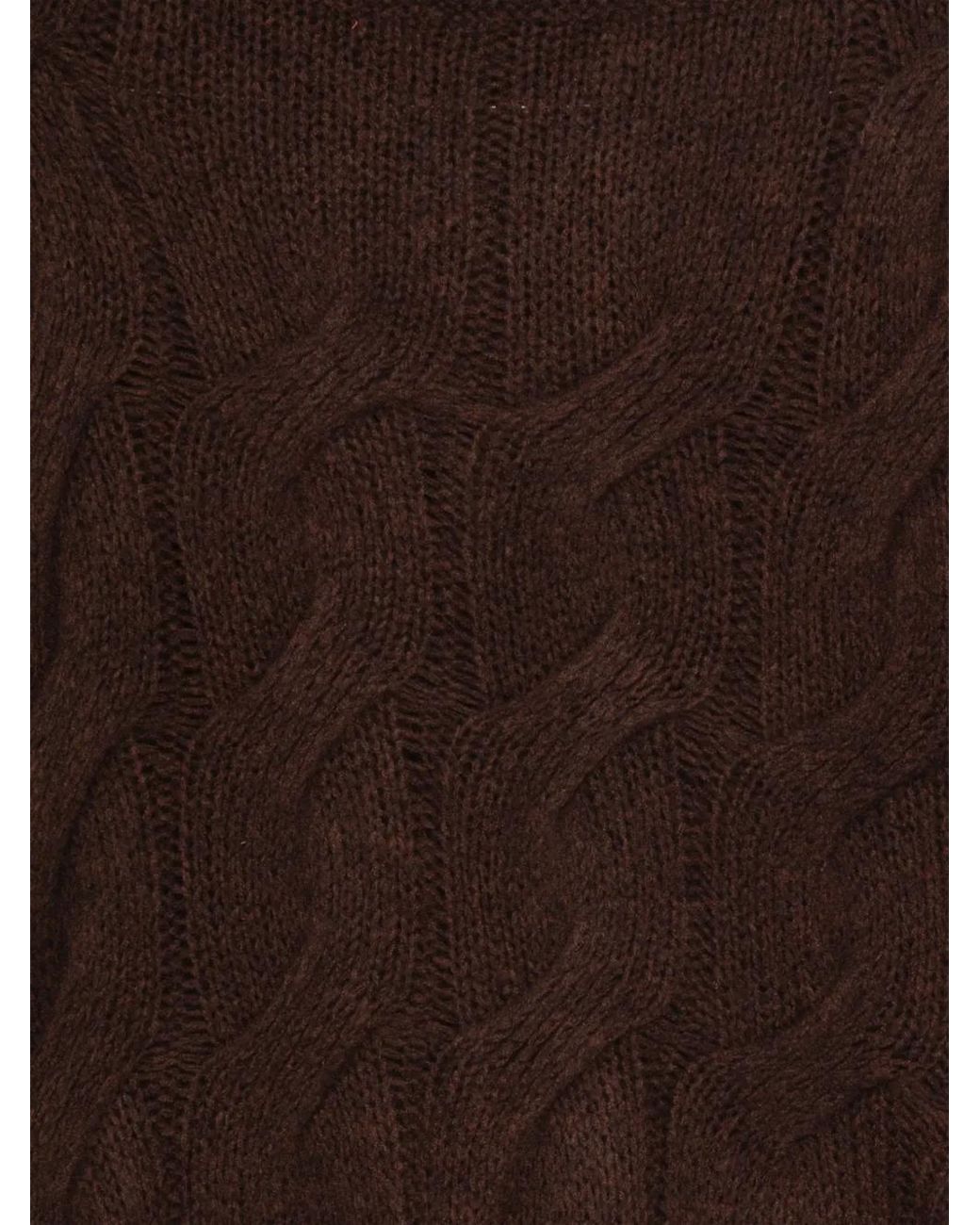 Philo-Sofie Cashmere Brown Cable-Knit Sweater