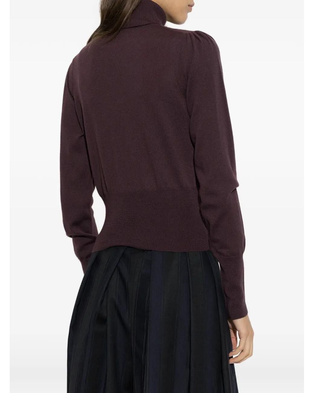 Vivienne Westwood Purple Pamela High-Neck Jumper