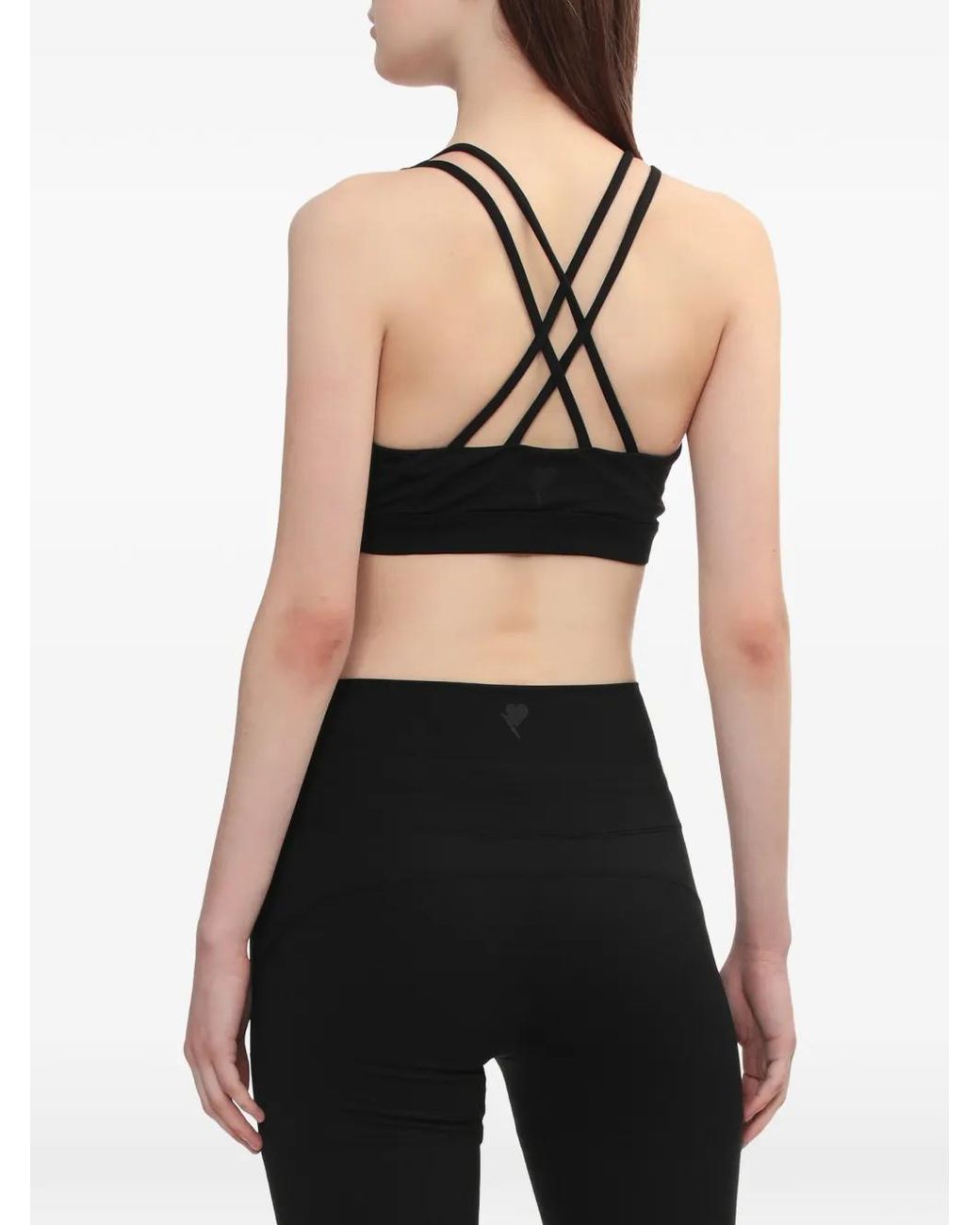 A Bathing Ape Black Apee Criss-Cross Sport Bras