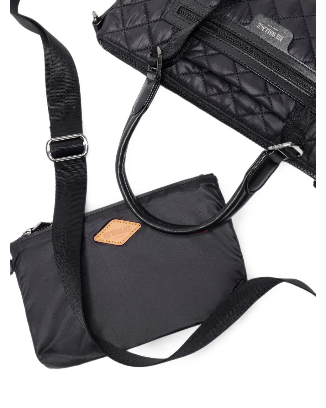 MZ Wallace Black Small Park Quilted Tote Bag