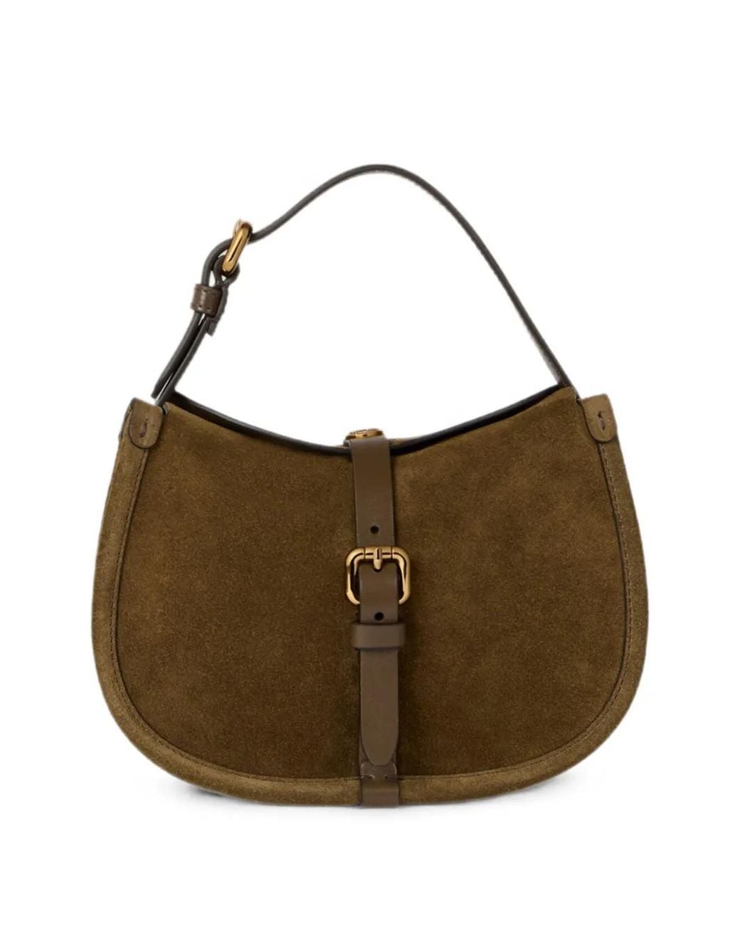 Etro Brown Small Suede Pony Bag