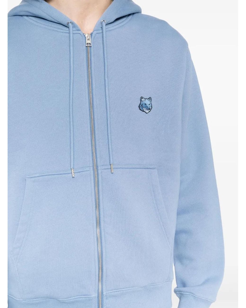 Maison Kitsuné Blue Bold Fox Cotton Jacket for men