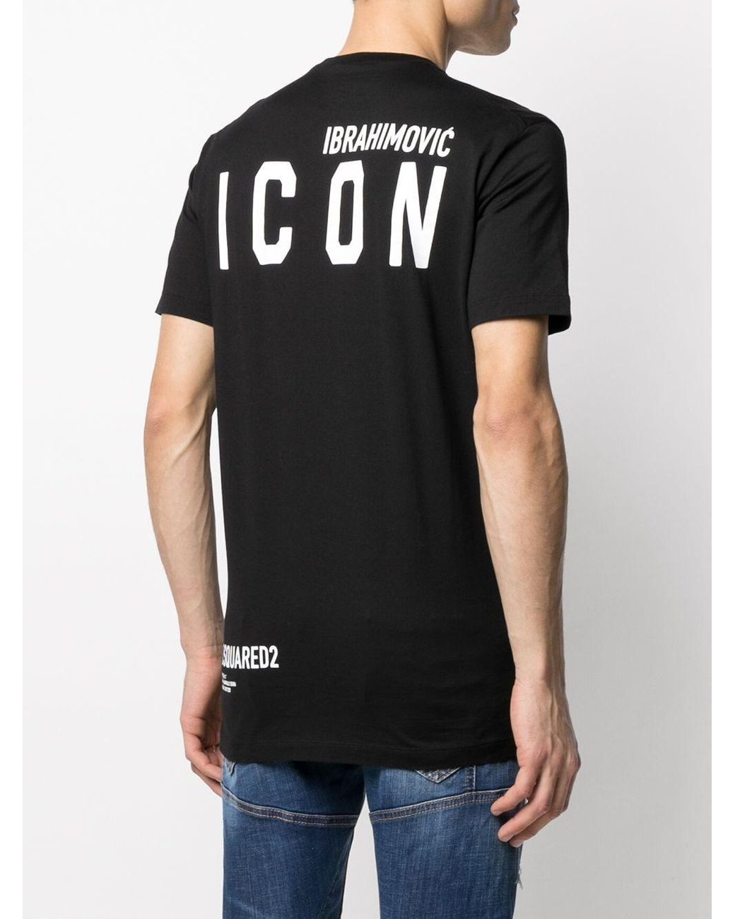 Camiseta Ibrahimovic Icon DSquared² de hombre de color Negro | Lyst