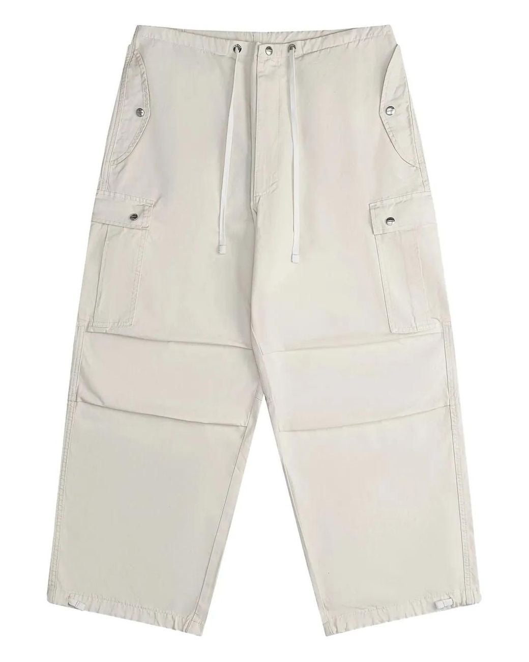 Rhude White Washed Parachute Trousers