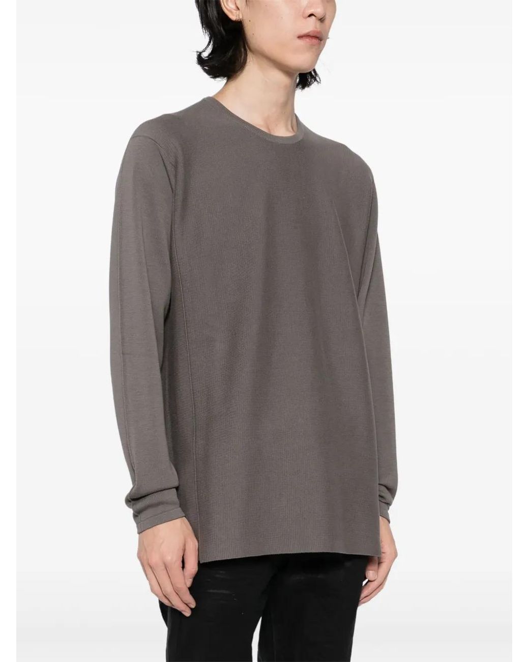 Label Under Construction Brown Crew-Neck Jumper for men