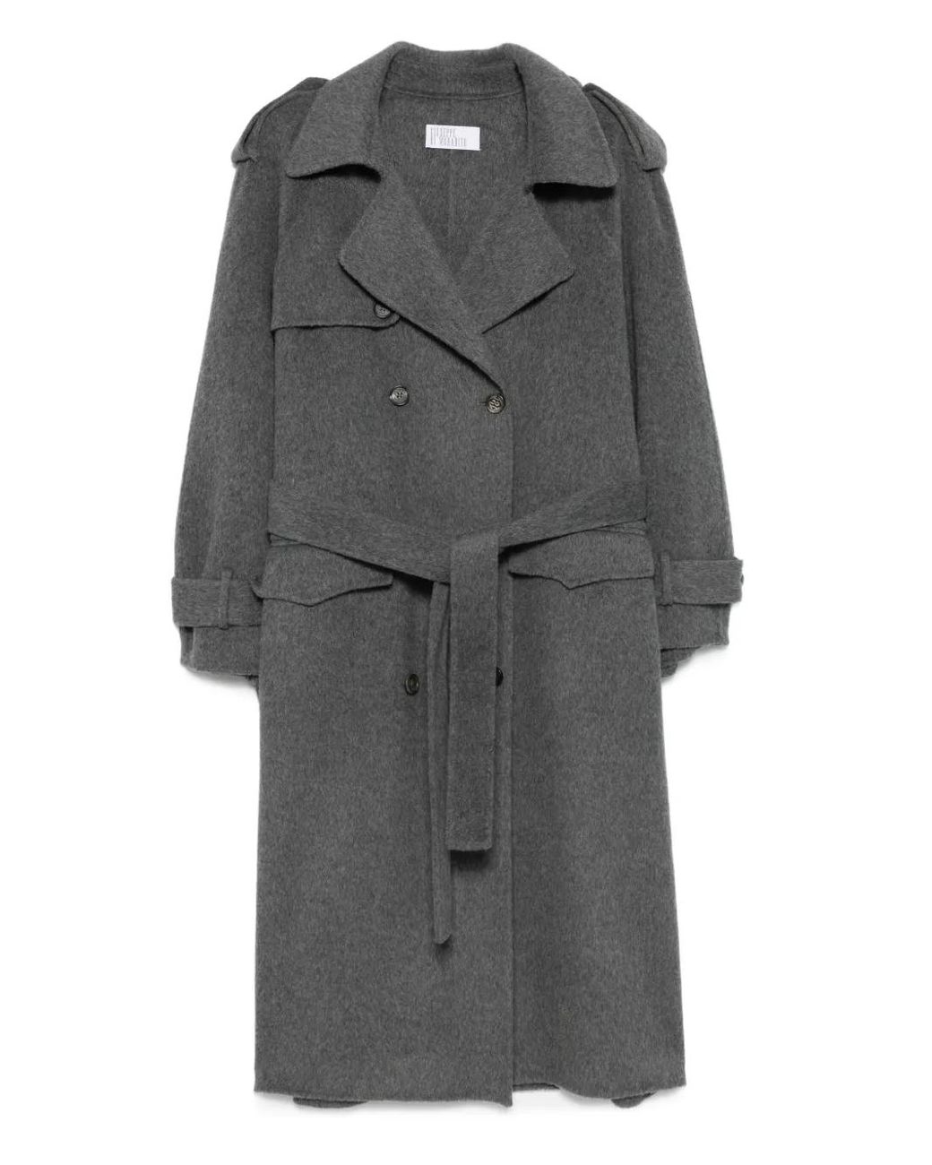 Gabardina Con Cinturón GIUSEPPE DI MORABITO de color Gray