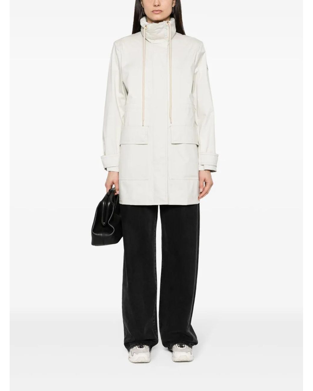 Moncler White Bremusa Parka Jacket