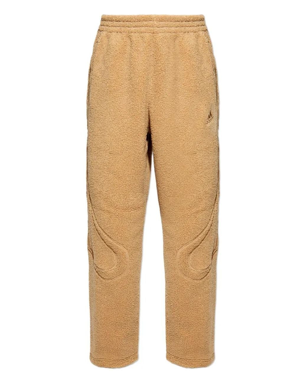 Adidas Natural Borg Fleece Teamgeist Track Pants for men