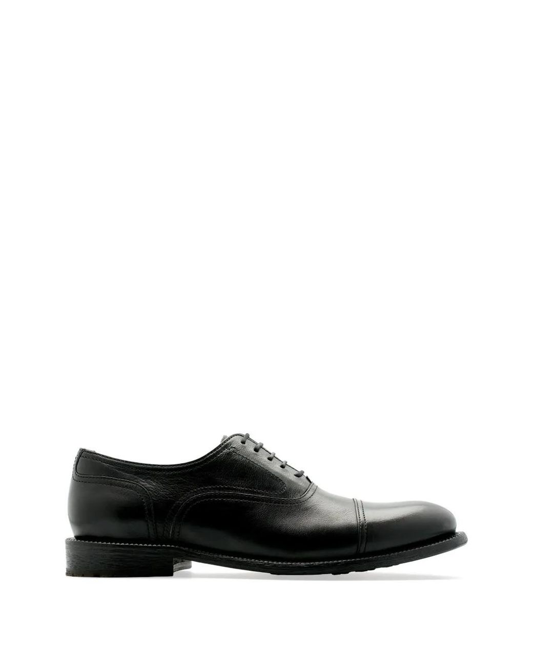 Lottusse Black Lutton Oxford Shoes for men