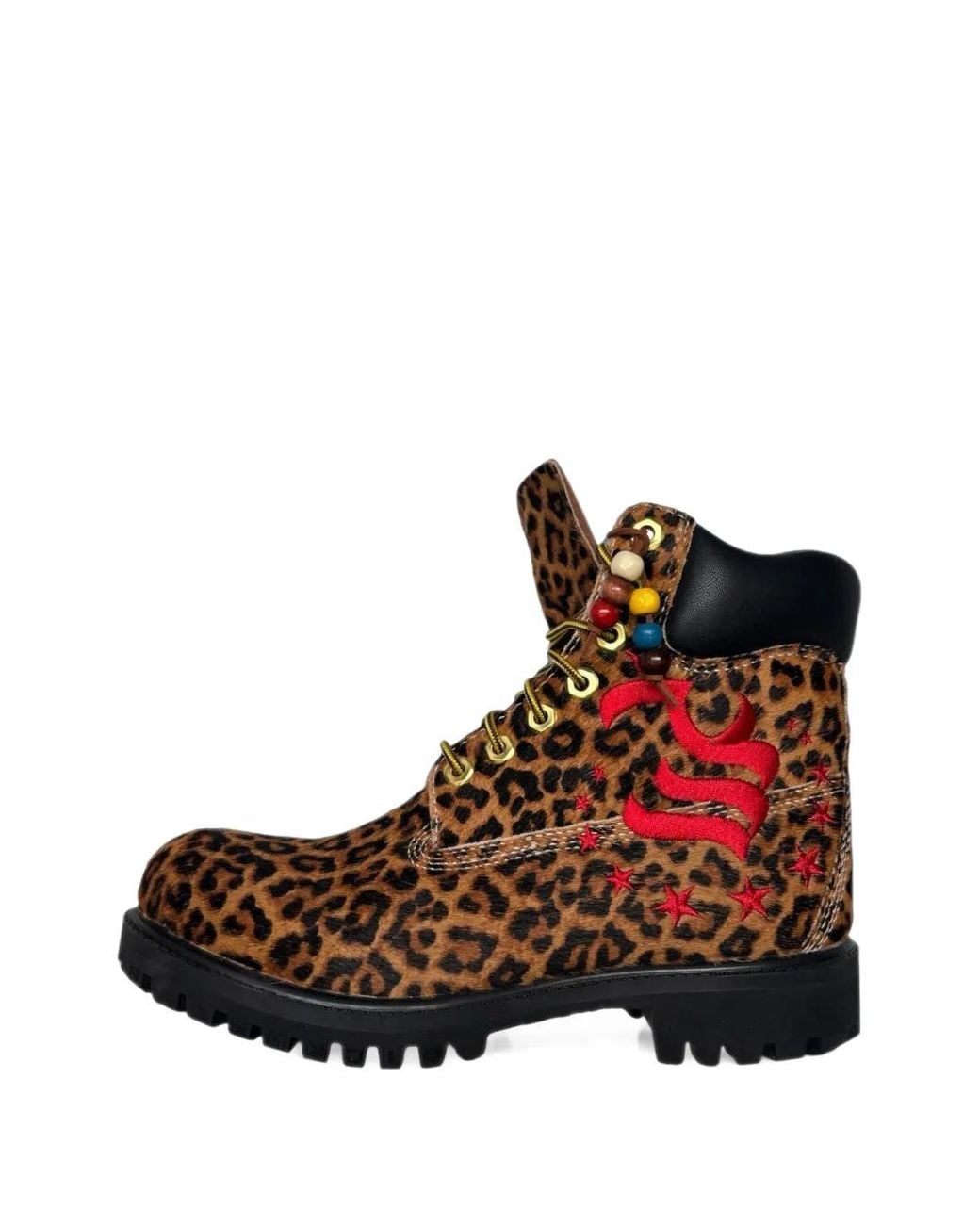 Sicko Red Wear Tj Leopard-Print Boots for men
