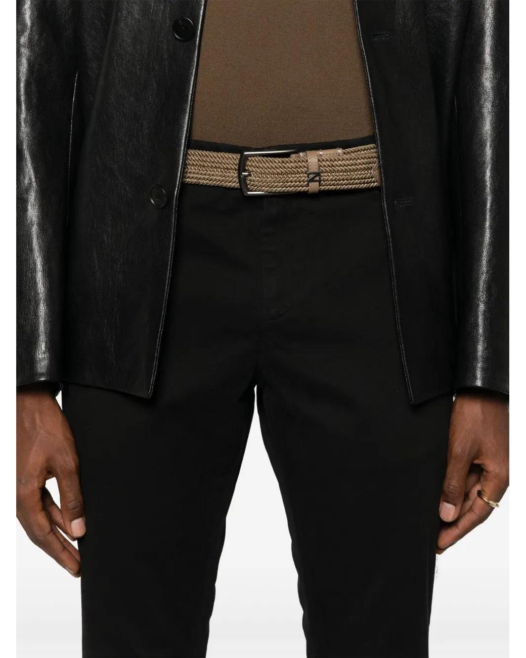 Dondup Black Gaubert Trousers for men