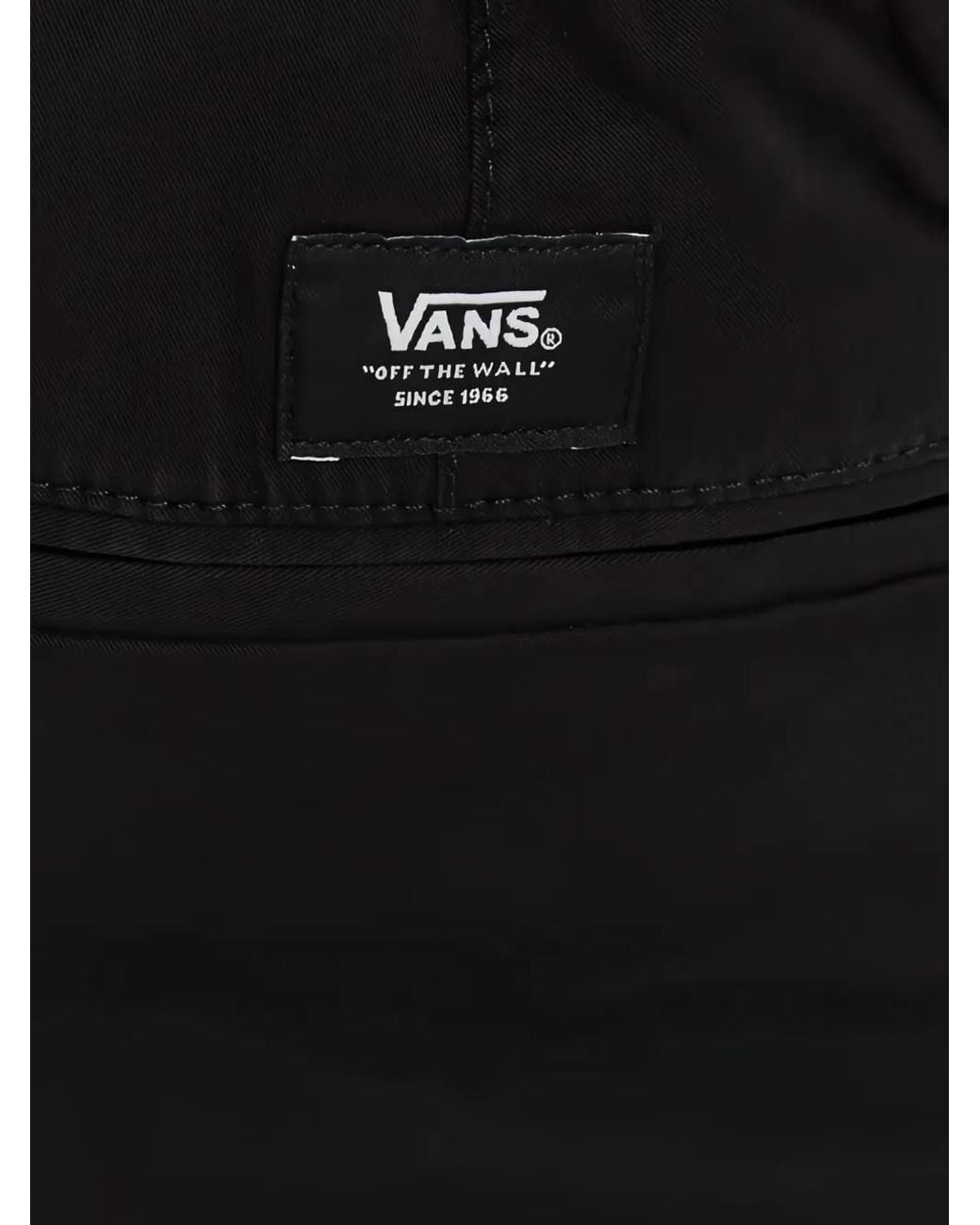 Vans Black Logo-Patch Trousers for men