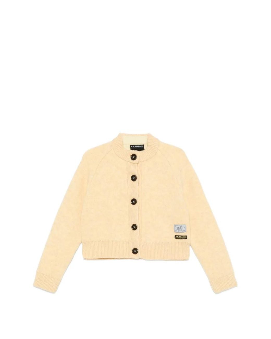B.B. Wallace Natural Cropped Button-Up Cardigan