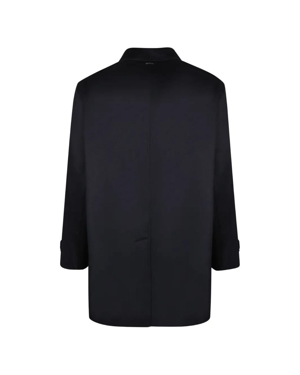 Herno Blue Long-Sleeves Coat for men