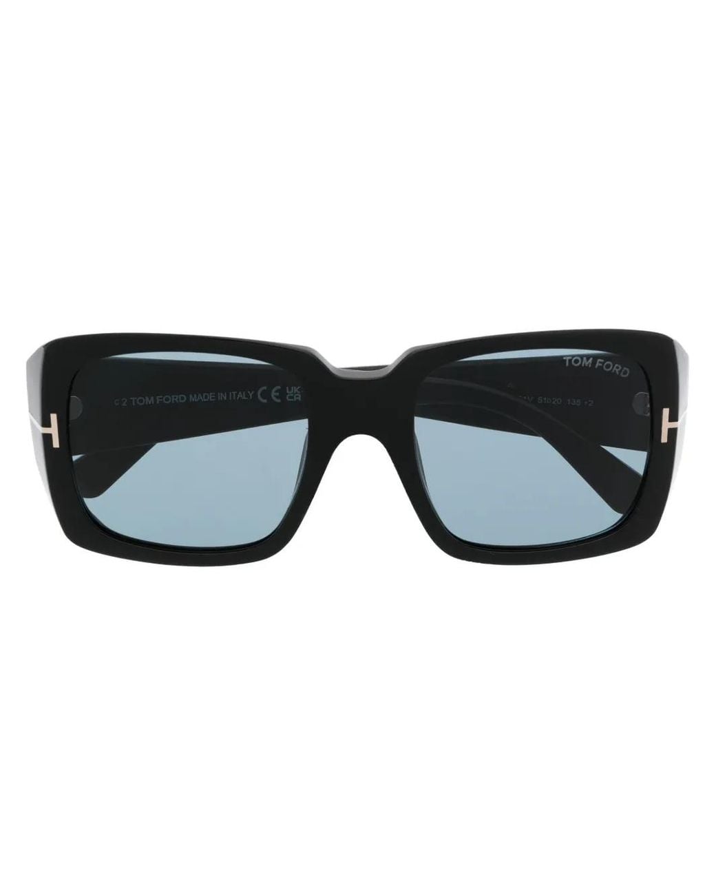 Tom Ford Black Ryder 02 Square-Frame Sunglasses
