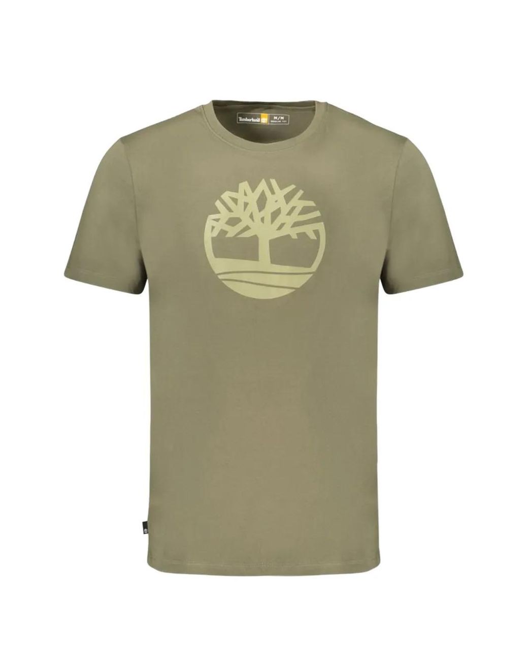 Timberland Green Logo-Print T-Shirt for men