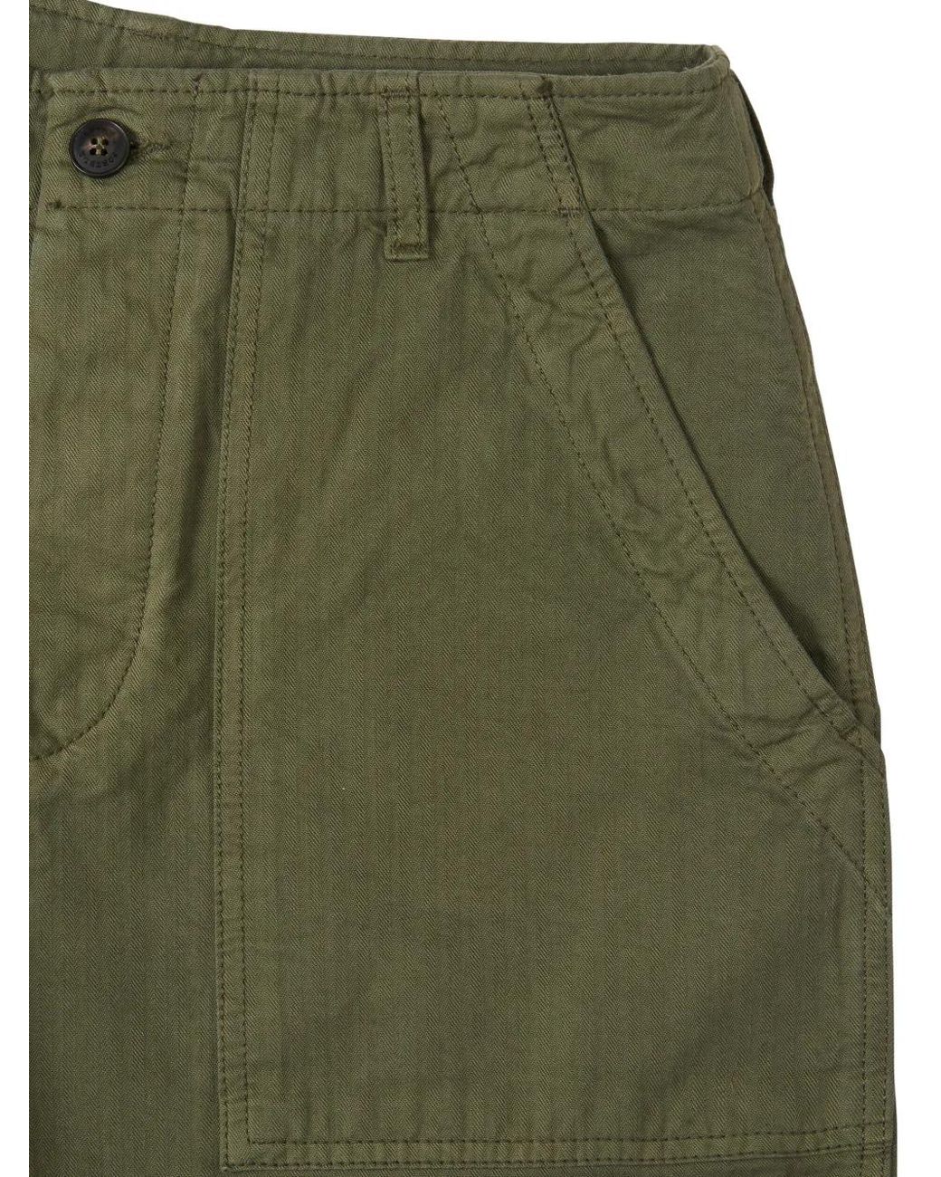 Fortela Green Patch-Pocket Trousers