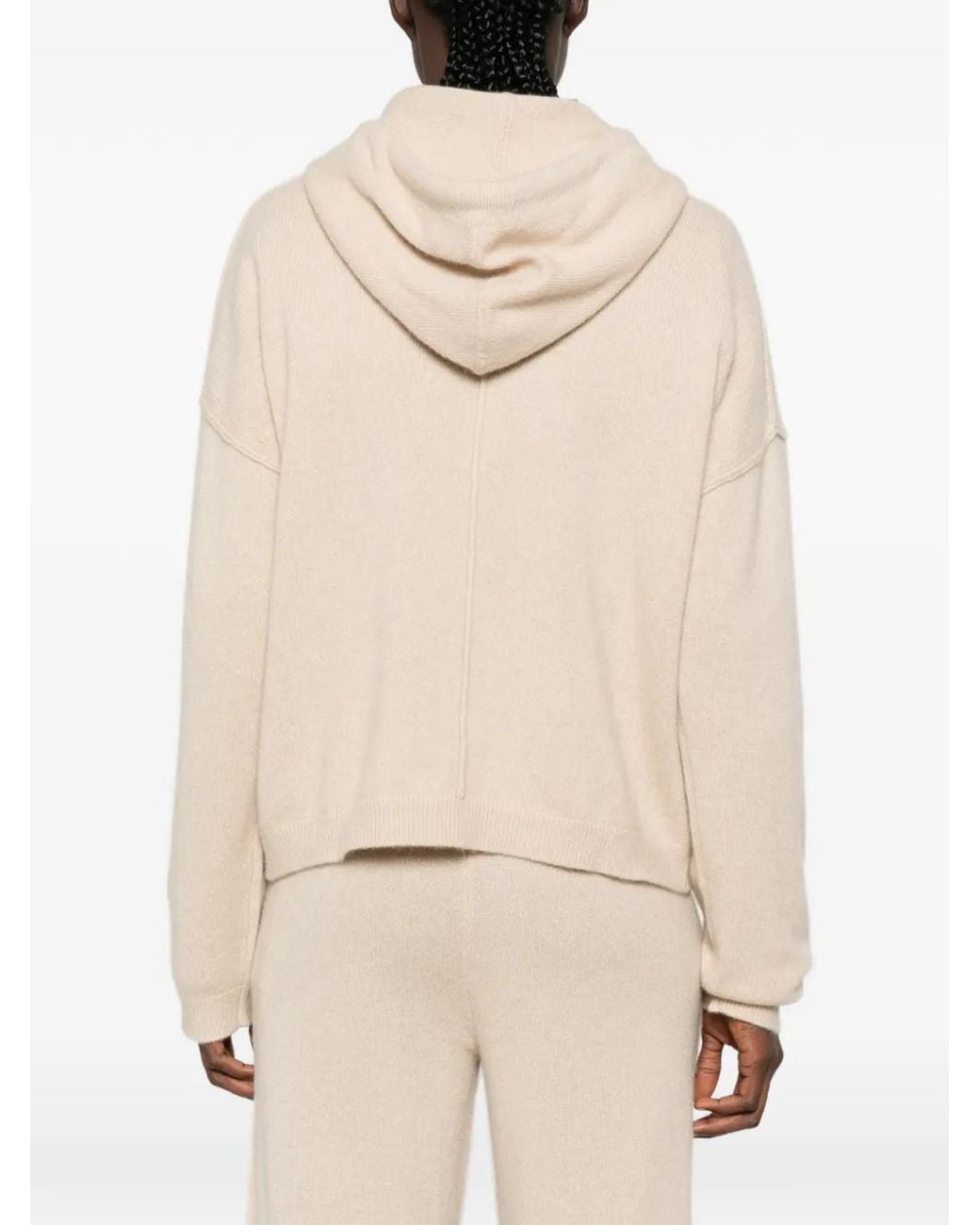 7 For All Mankind Natural Hoodie À Lien De Resserrage