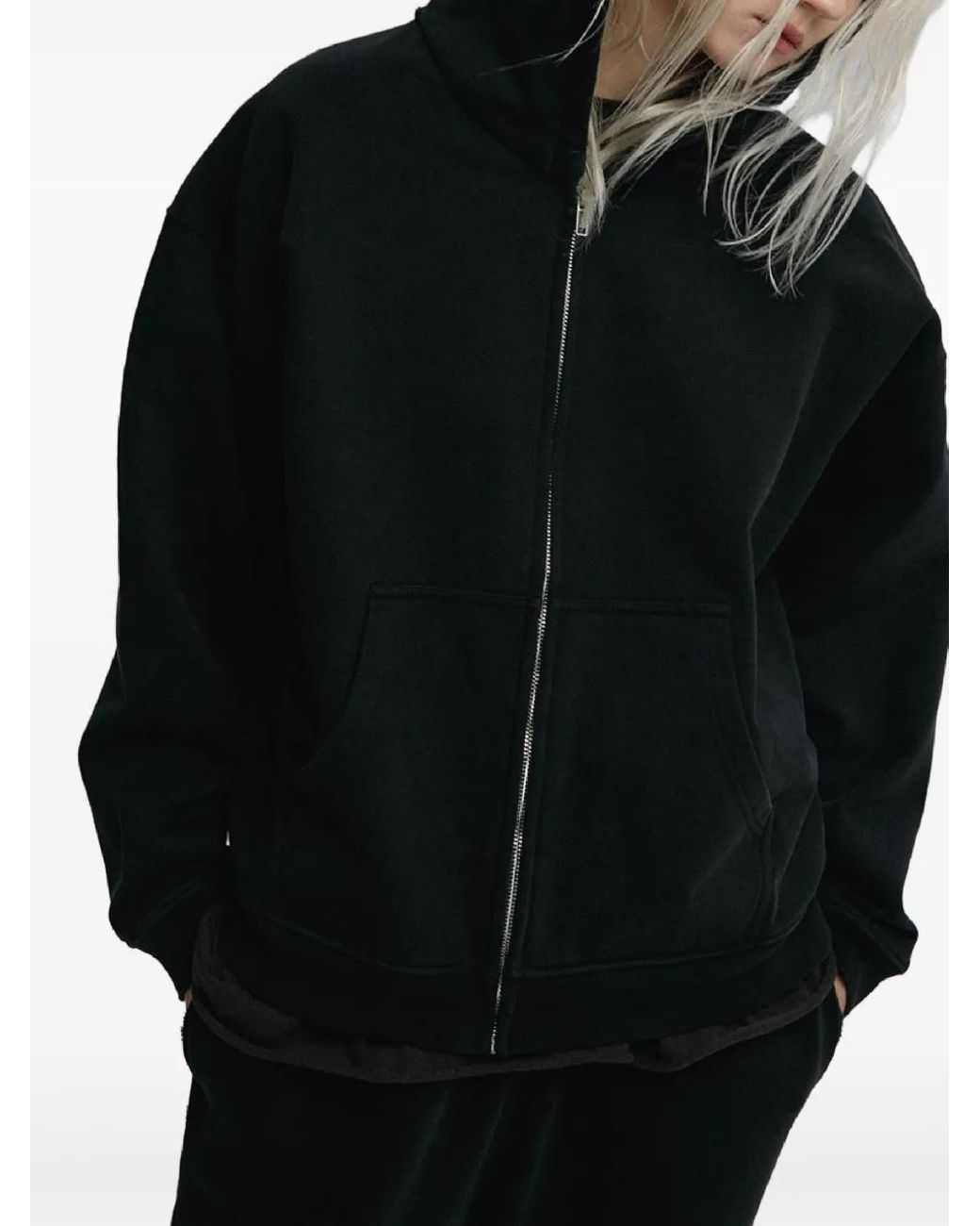 Mainless Black Zip-Up Hoodie